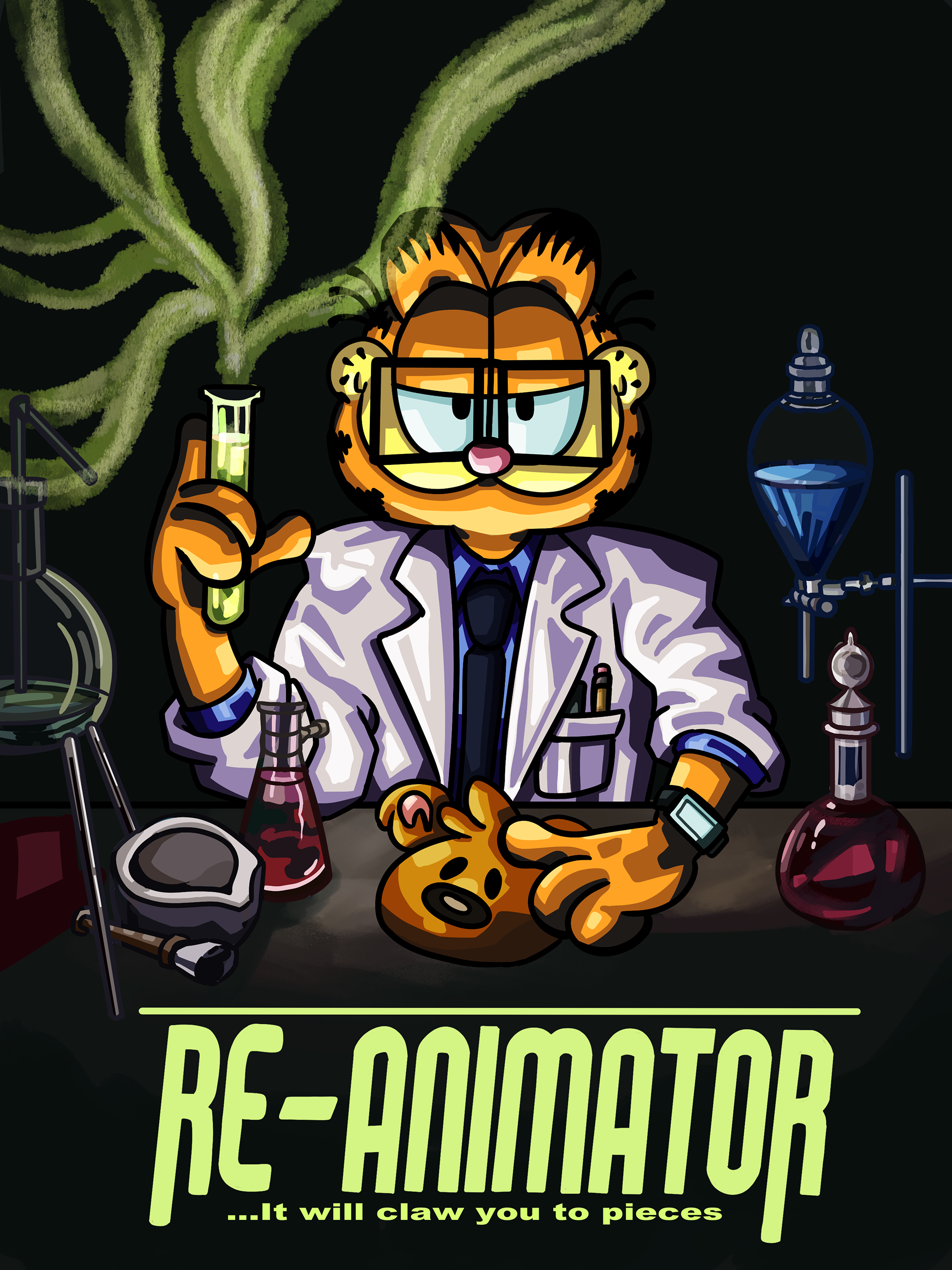 Parody Garfield Re-Animator: Clip Studio Paint - 2023
