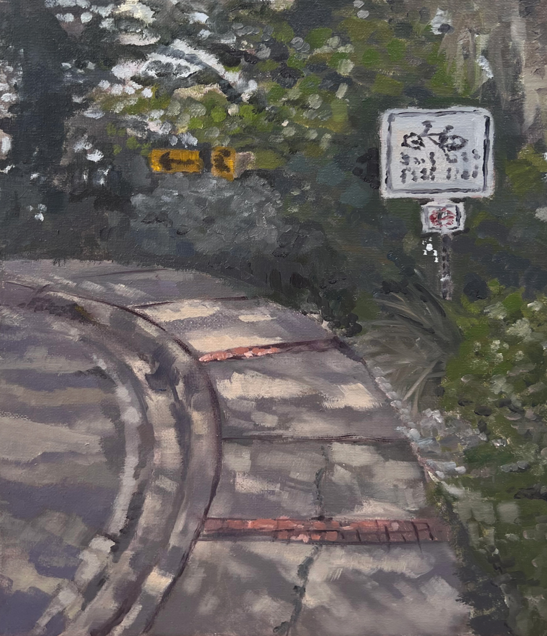 Bike Path: 11x14" Oil on Canvas - 2024