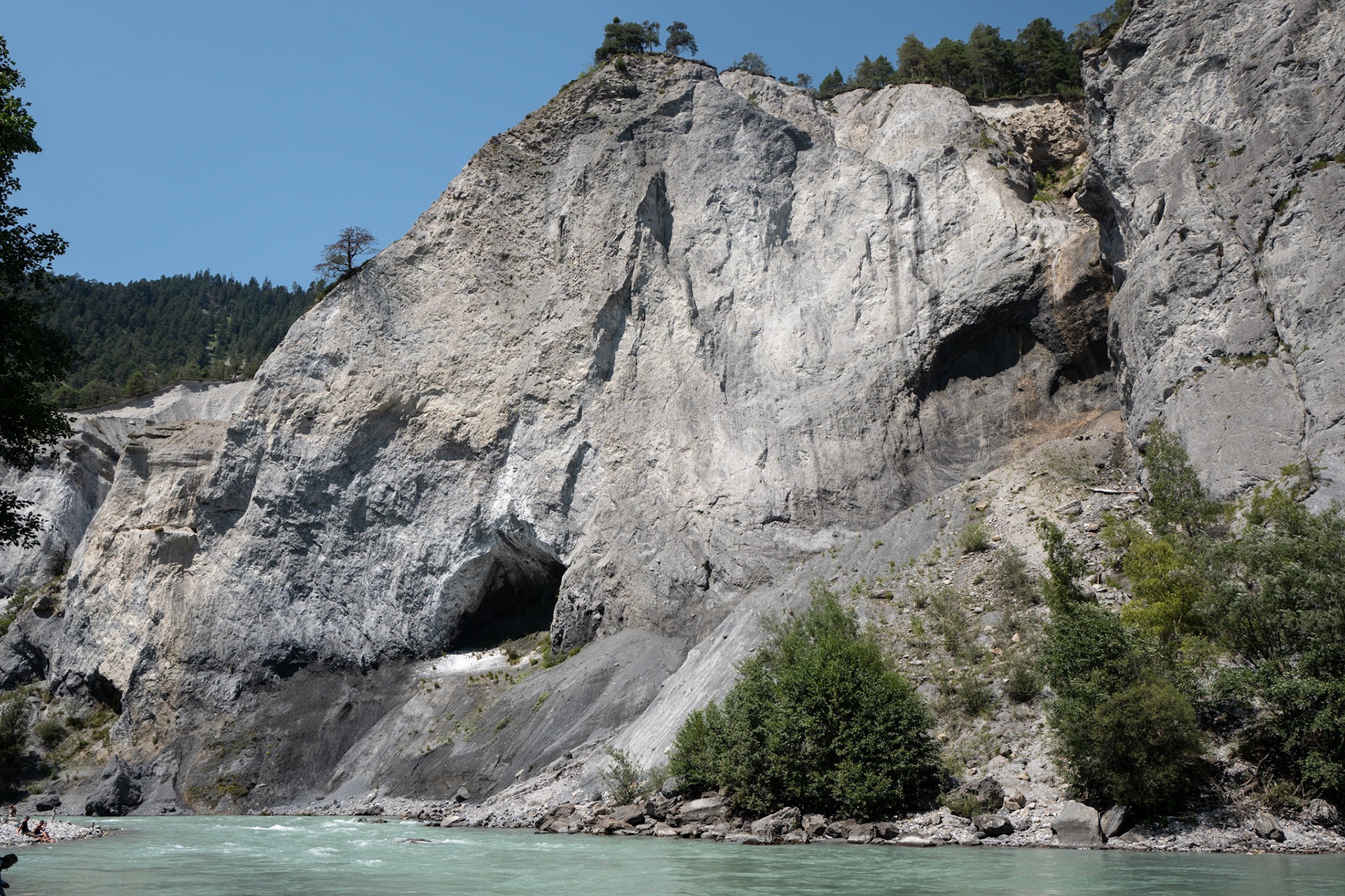 Rhine gorge at Versam