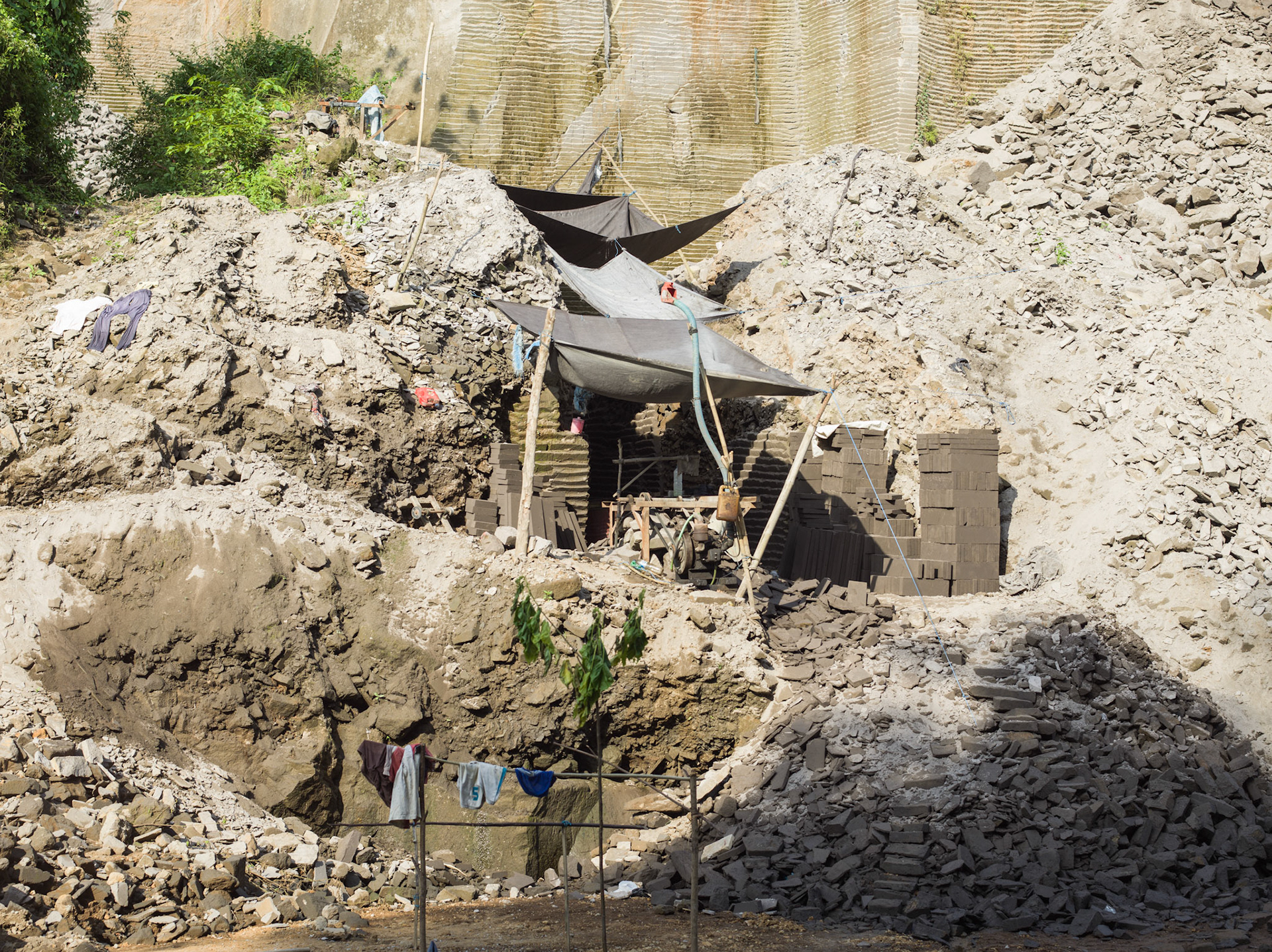 Illegal quarry, Bali IND