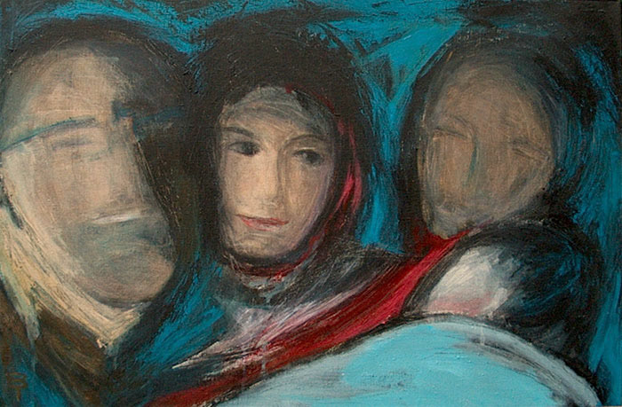 Longing,  36"x24" (Acrylic paint)