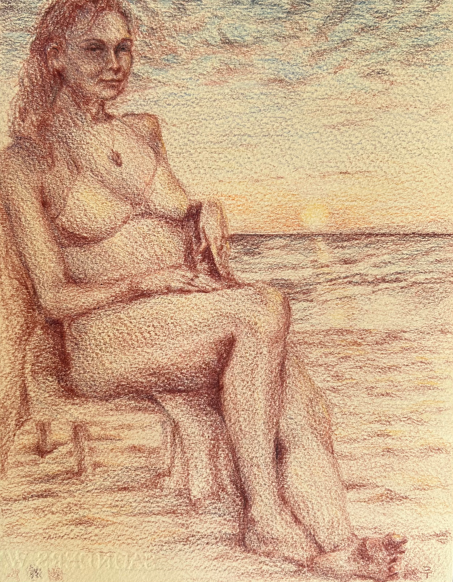 Setting, Watercolor pencils