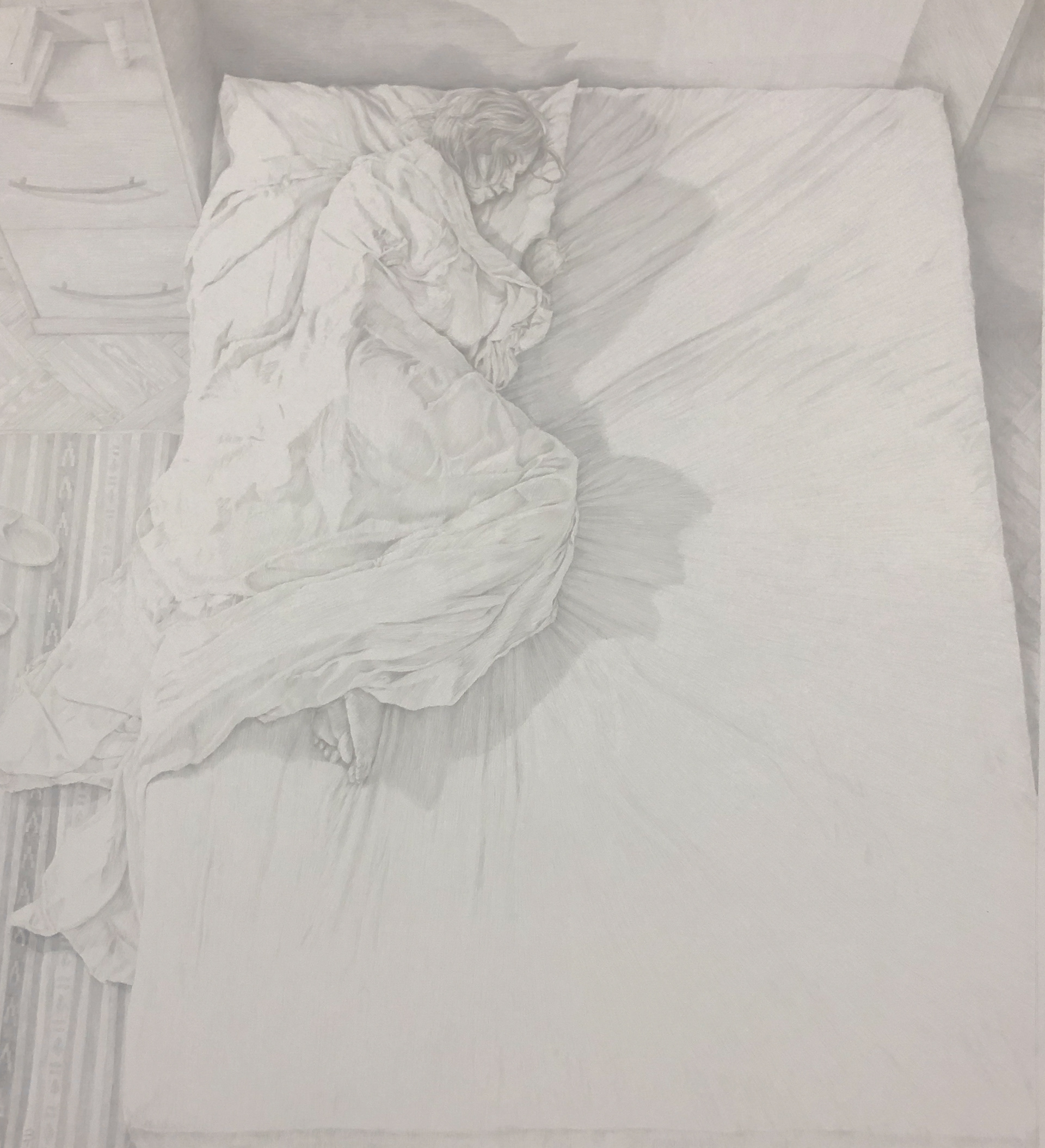 Habit, 21"x19", Silverpoint