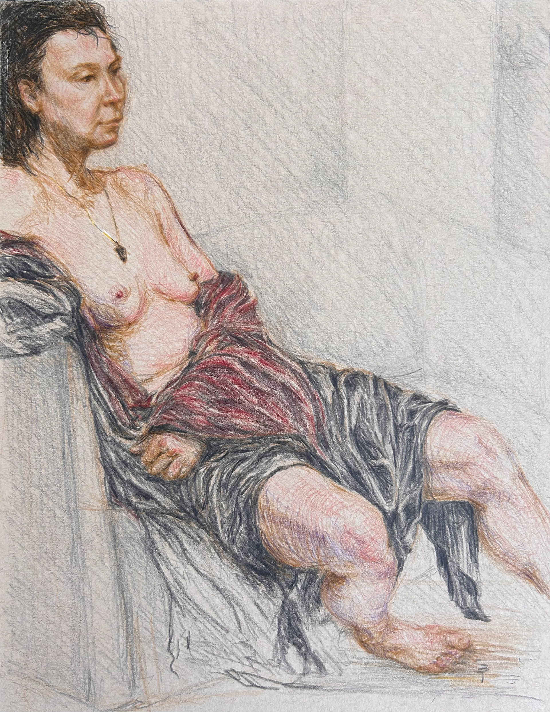 August, Watercolor pencils