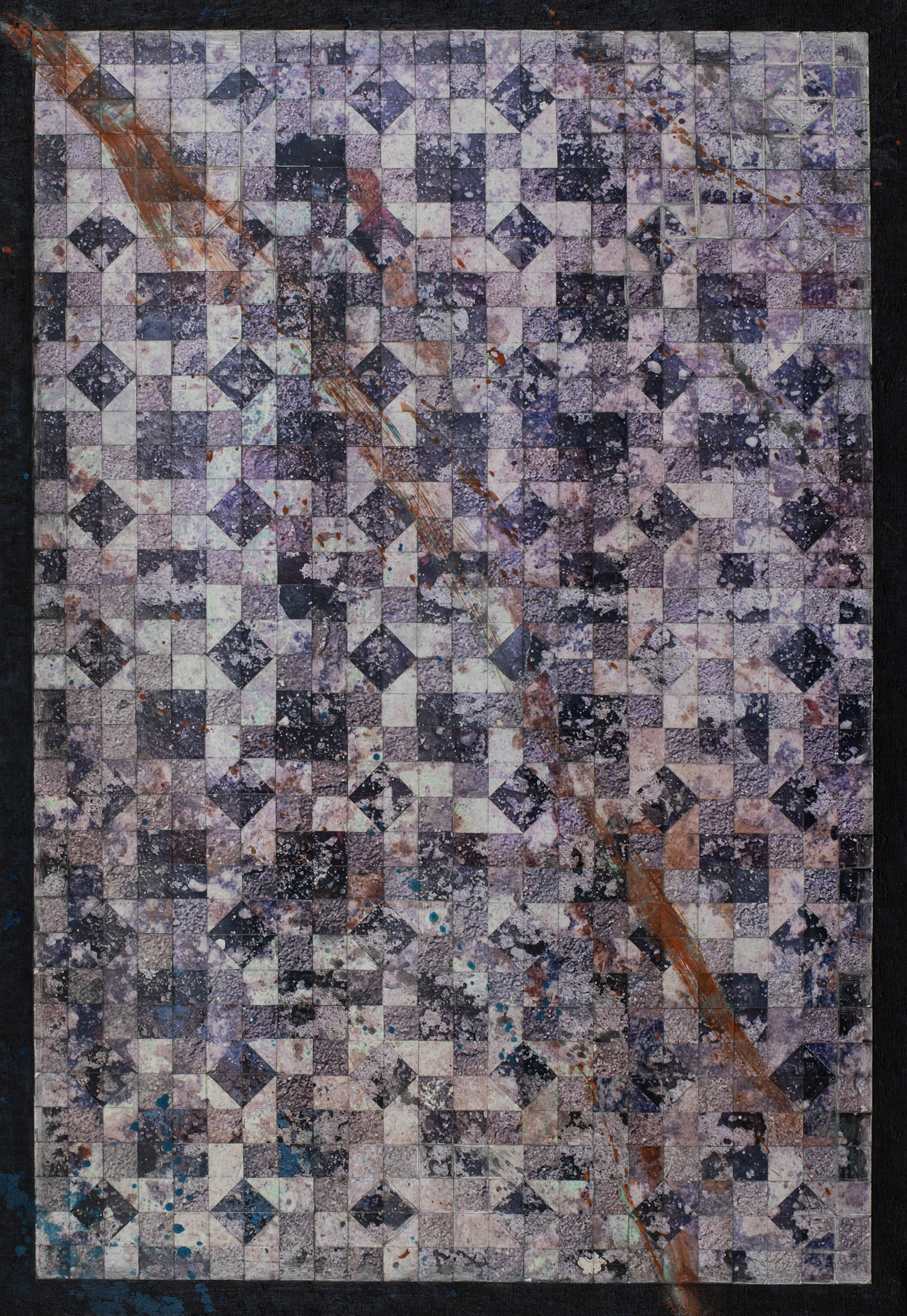 Stains, 38"x26", Mixed media