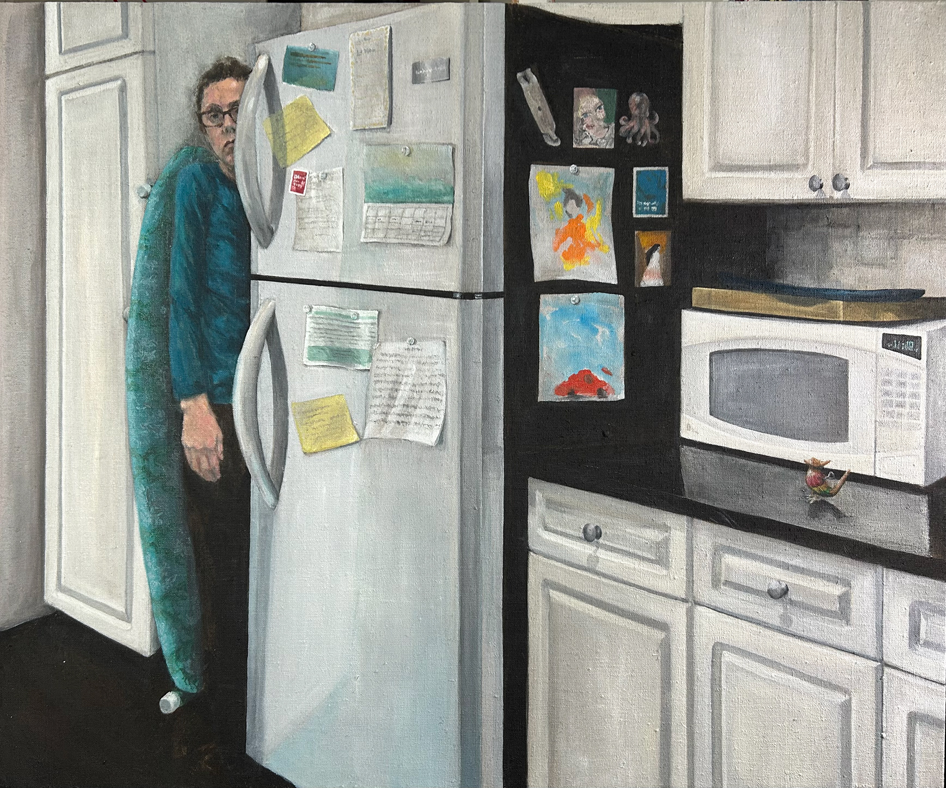 Kitchen, Acrylic on linen, 30" x 36"