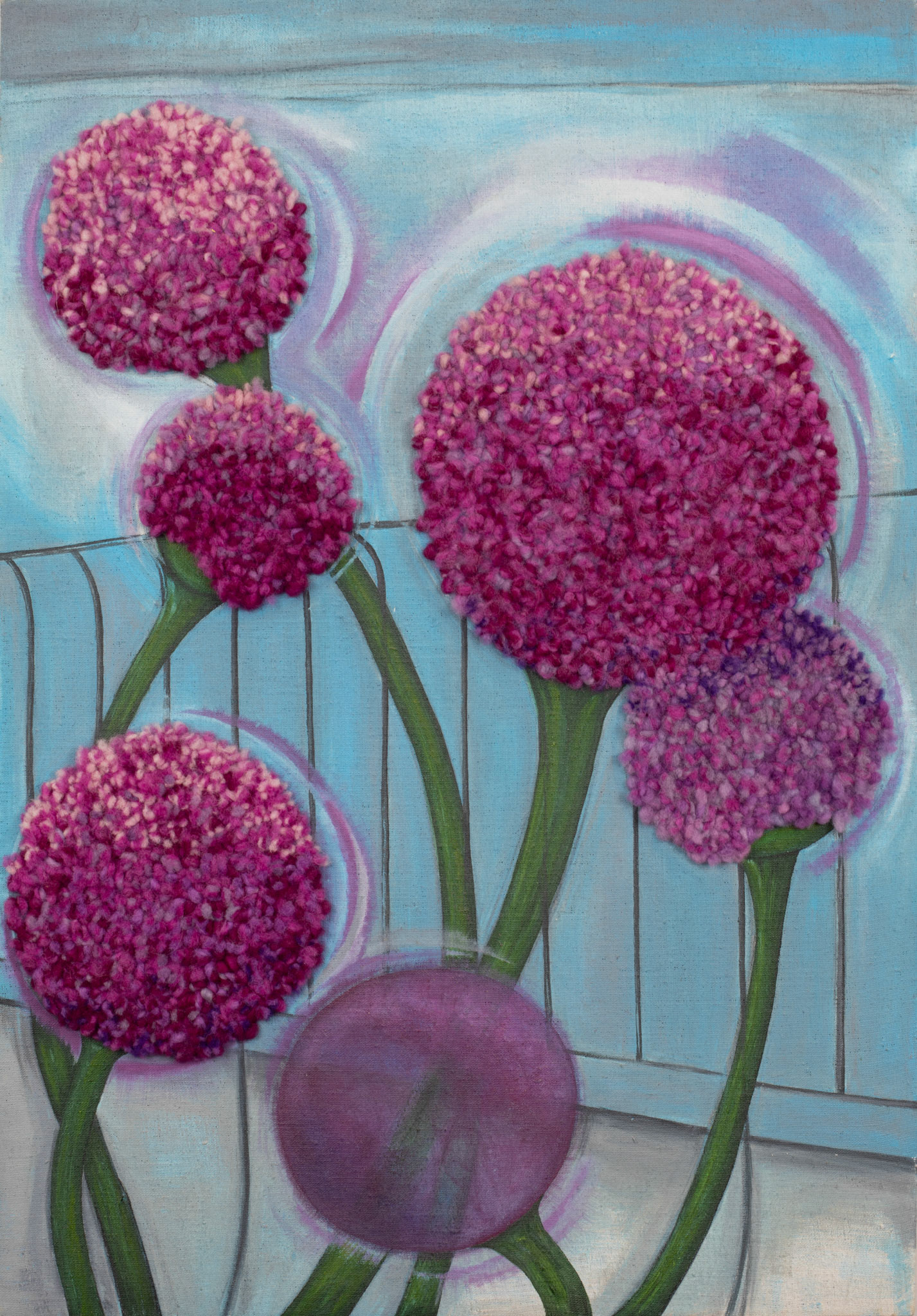 Pink Flowers 40"x28"