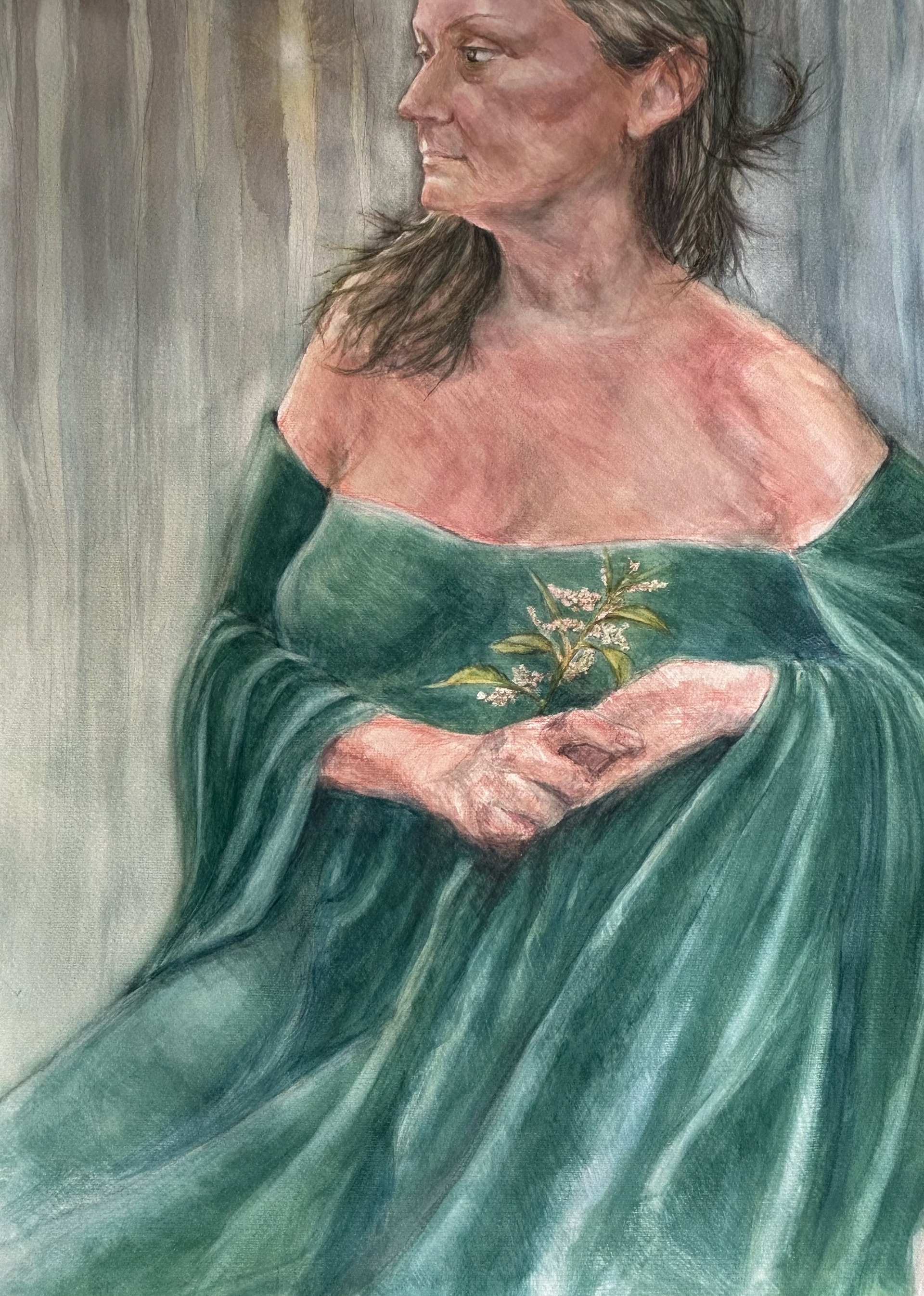 Woods 2, 27" x 19", Watercolor