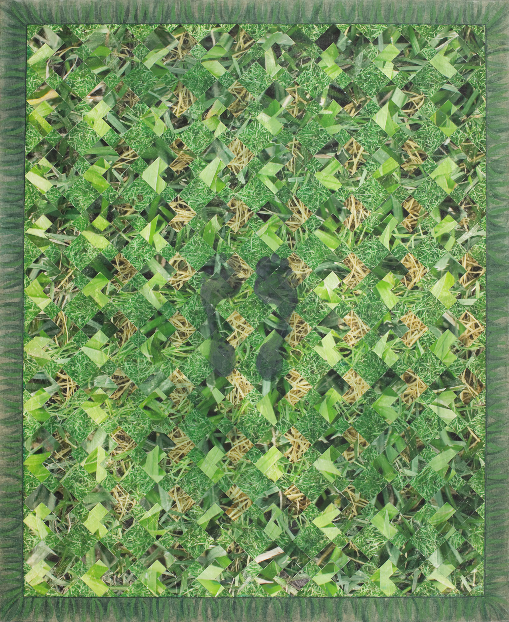 Grass, 49"x40", Mixed media