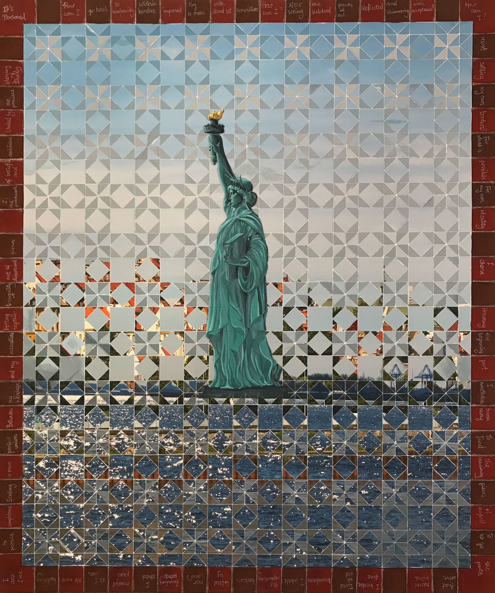It's Personal, 24"x20", Mixed media (in private collection)