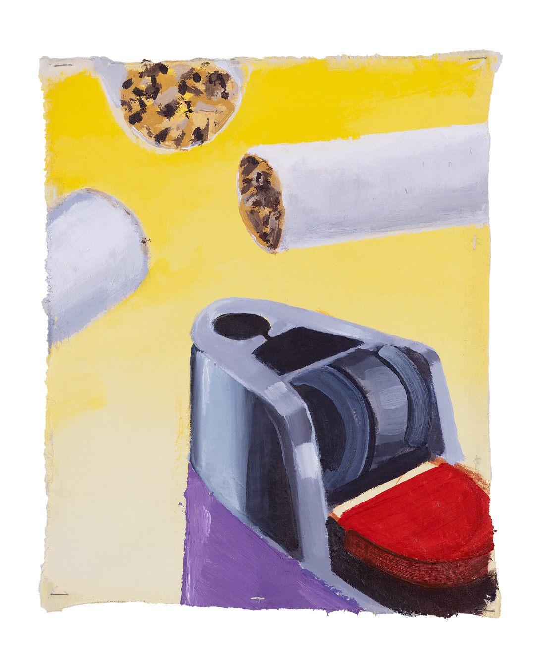 Anzündvorgang 1, Acryl auf Leinwand, 42 × 35 cm, 2025,