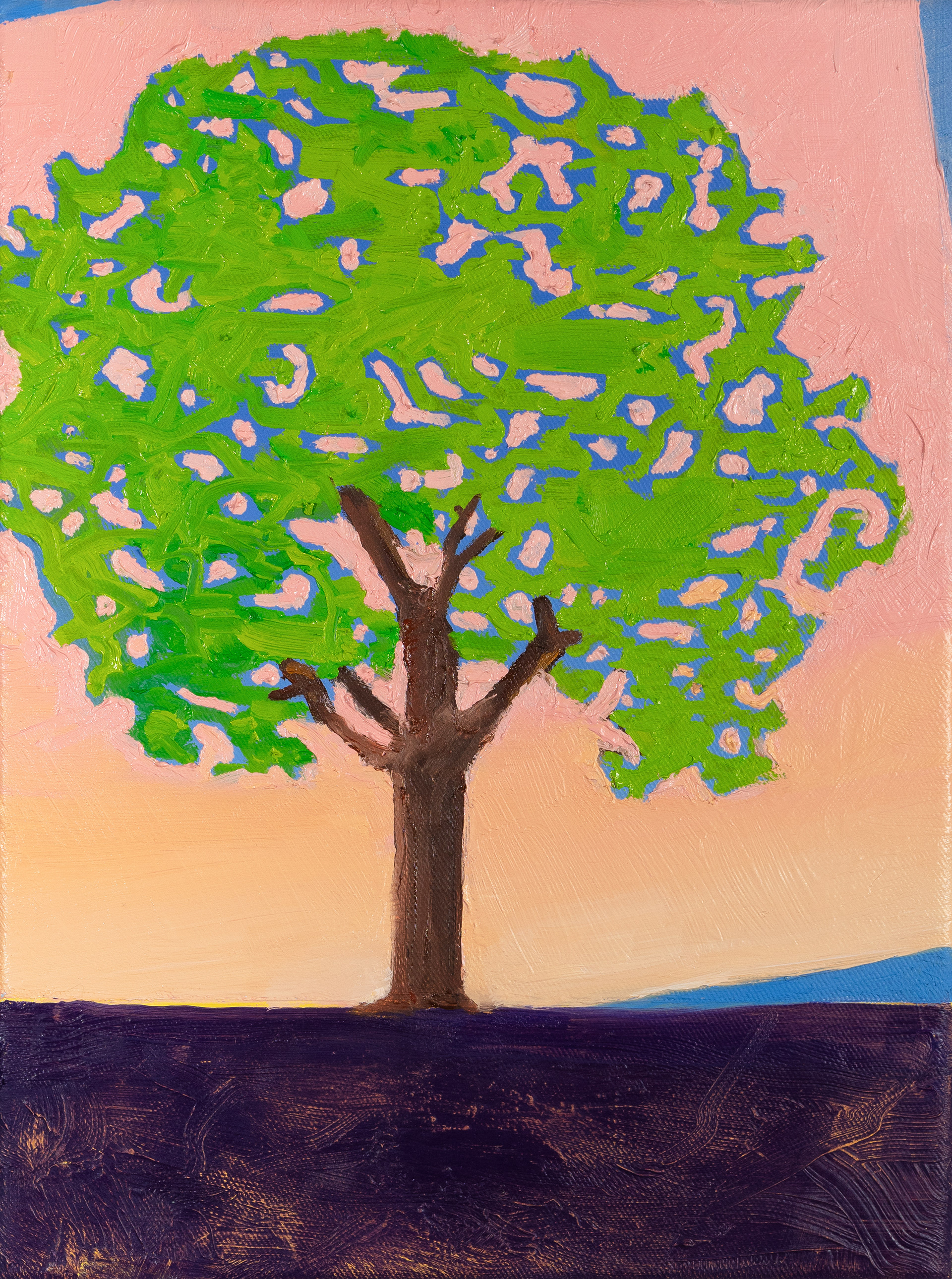 Baum 3, Öl auf Leinwand, 30 × 40 cm, 2025