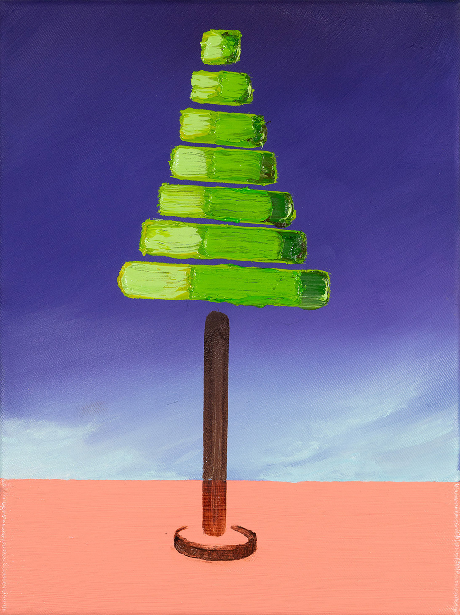 Baum 1, Öl auf Leinwand, 30 × 40 cm, 2025