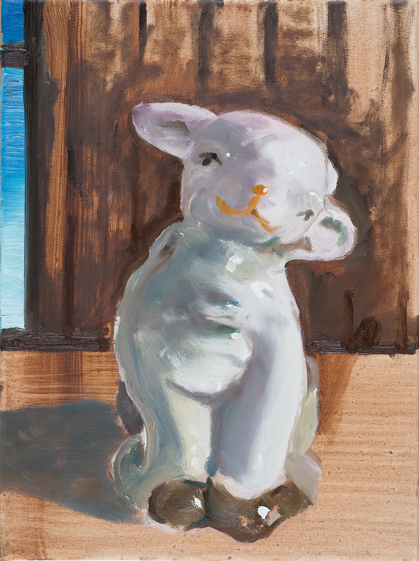 Schaf 1, Öl auf Leinwand, 30 × 40 cm, 2024