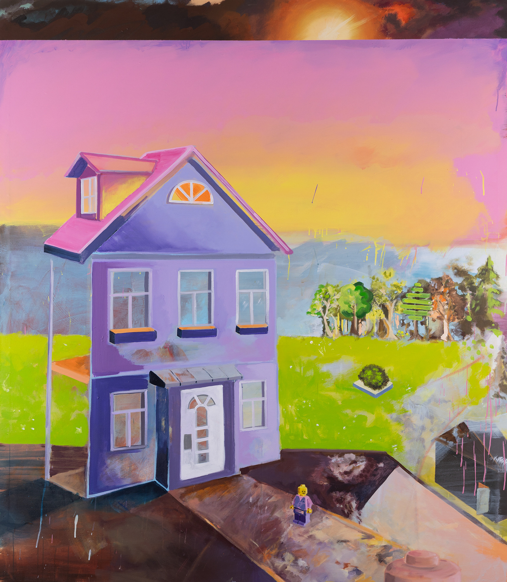 o.T., Acryl auf Leinwand, 200 × 170 cm, 2025