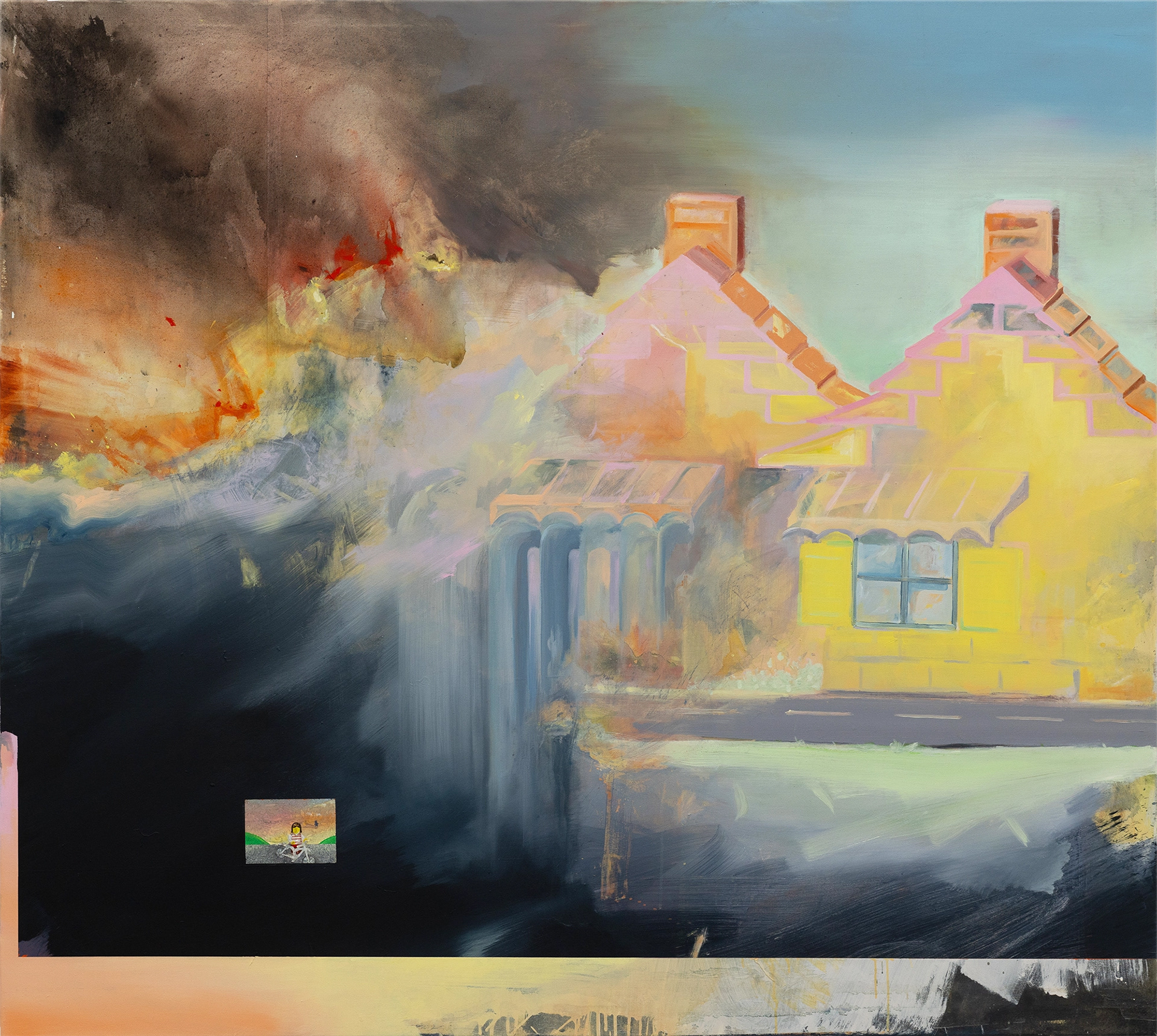 hopecore, 2024, Acryl auf Leinwand, 170 × 190 cm