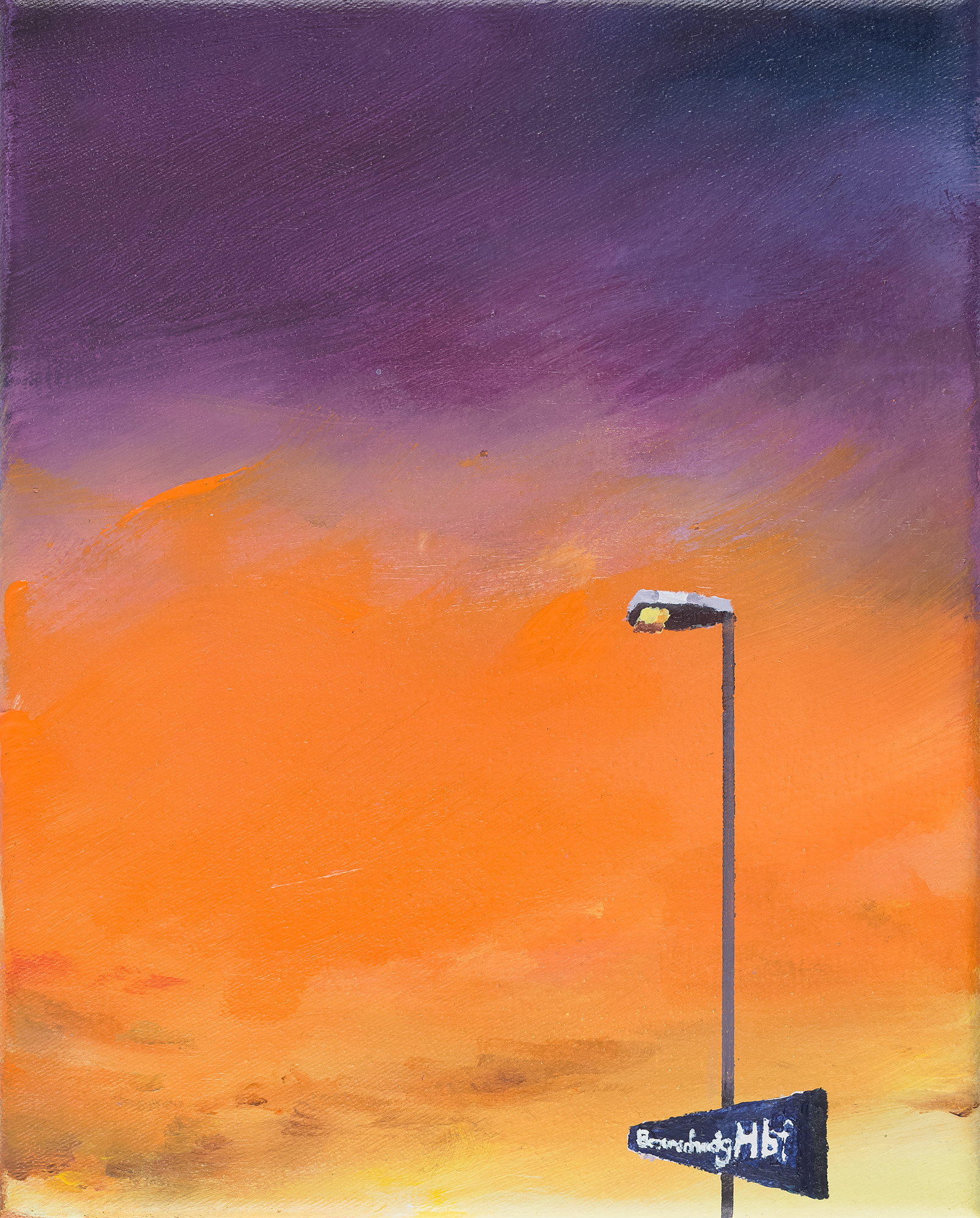 Braunschweig Hauptbahnhof, Acryl auf Leinwand, 25 × 20 cm, 2025