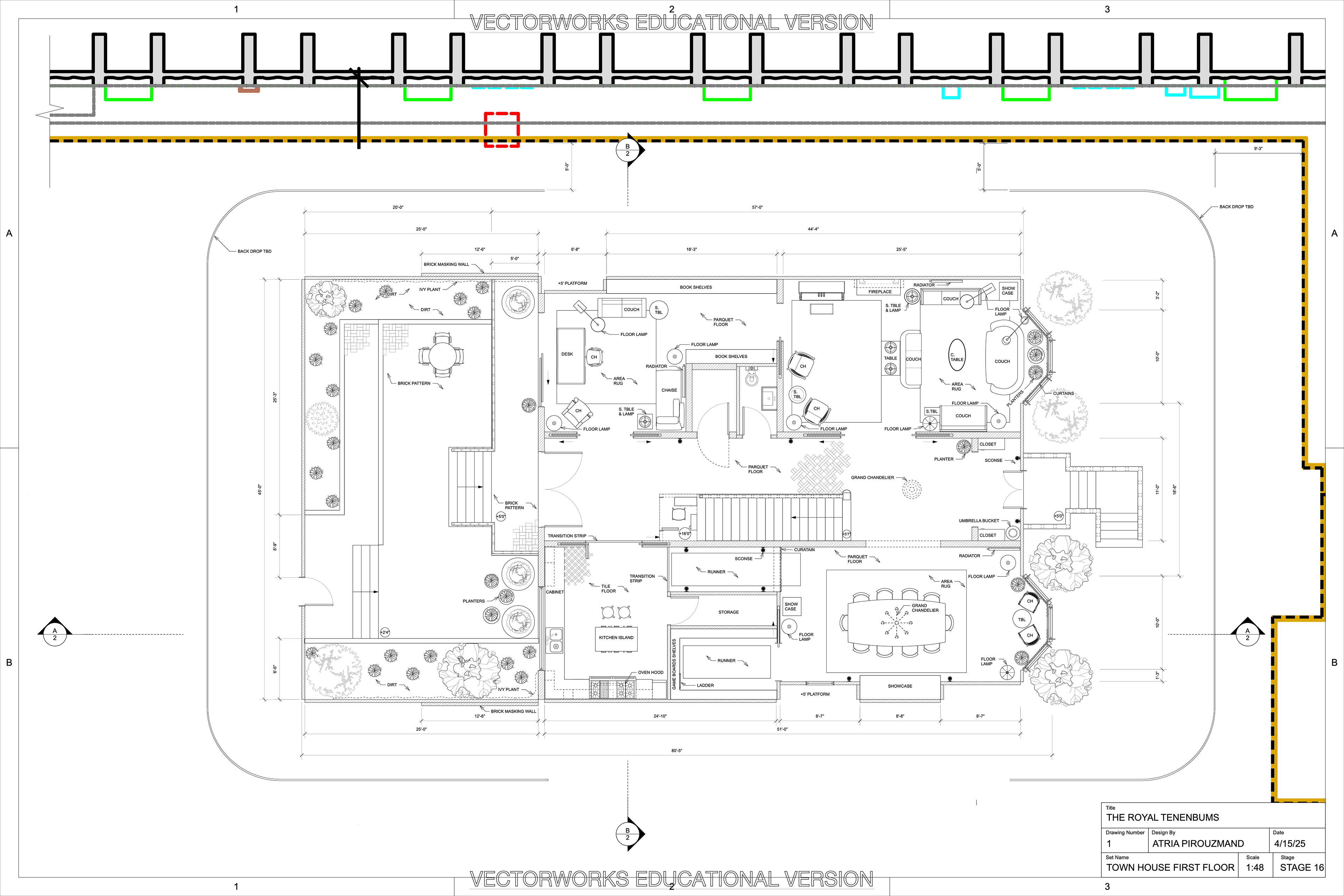 The Royal Tenenbaums Ground Plan