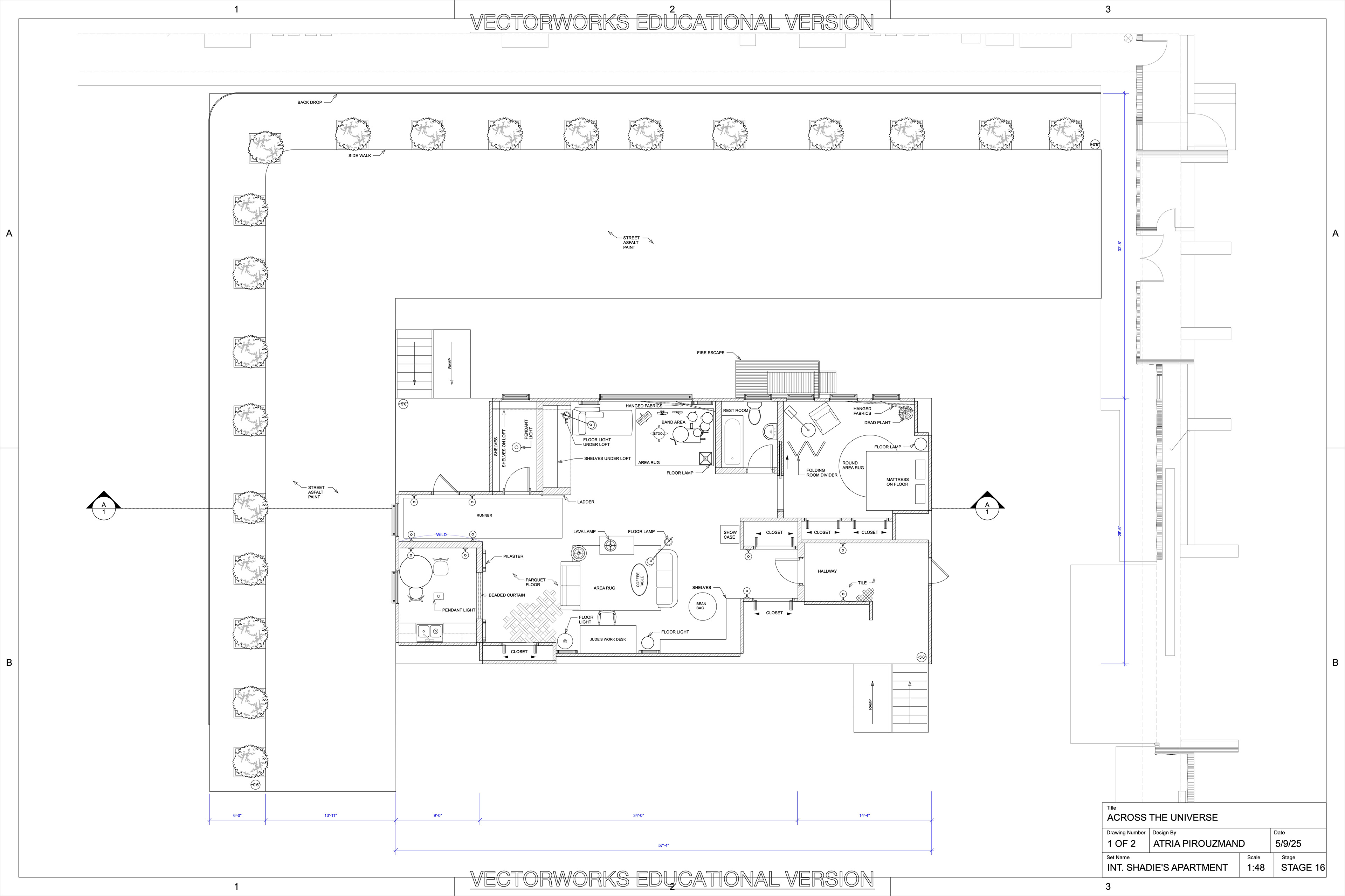 Across the Universe Ground Plan