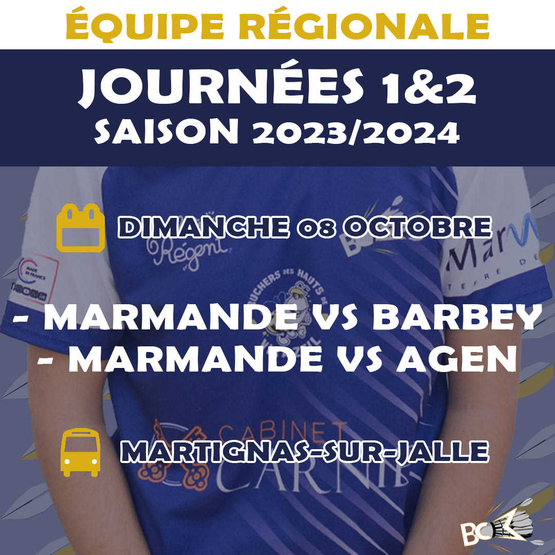 Post Facebook / Instagram © Fanny Saint-Martin pour Badminton Club Marmandais