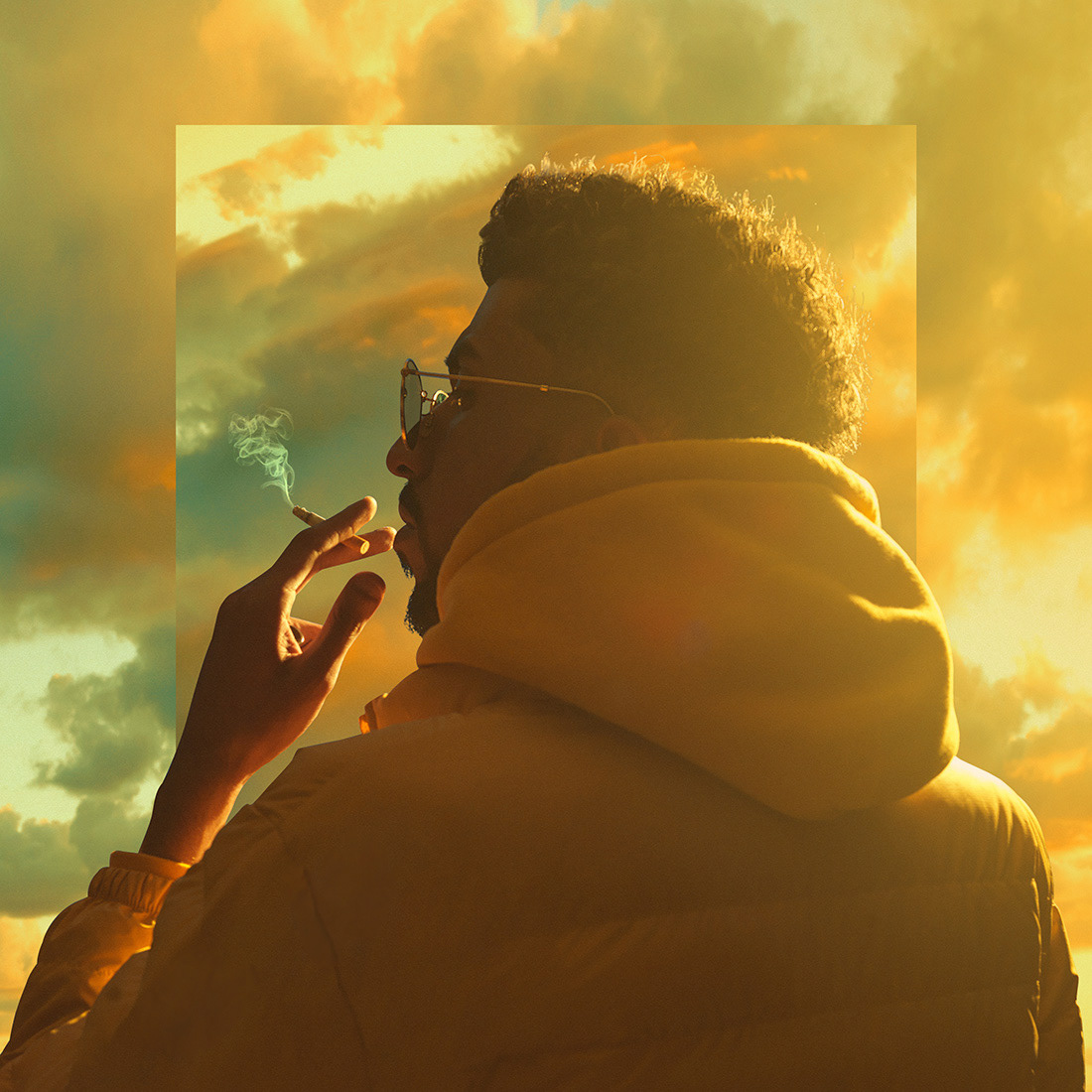 Creative portrait for CTZN KANE's EP "des neiges" shot and edited by Matthieu Hoarau