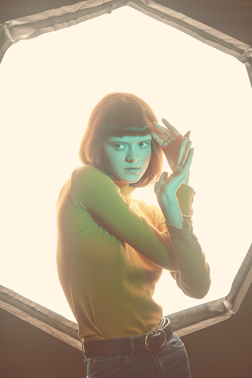 Kaya fashion model at Supreme Management Paris agency shot in studio by Matthieu Hoarau