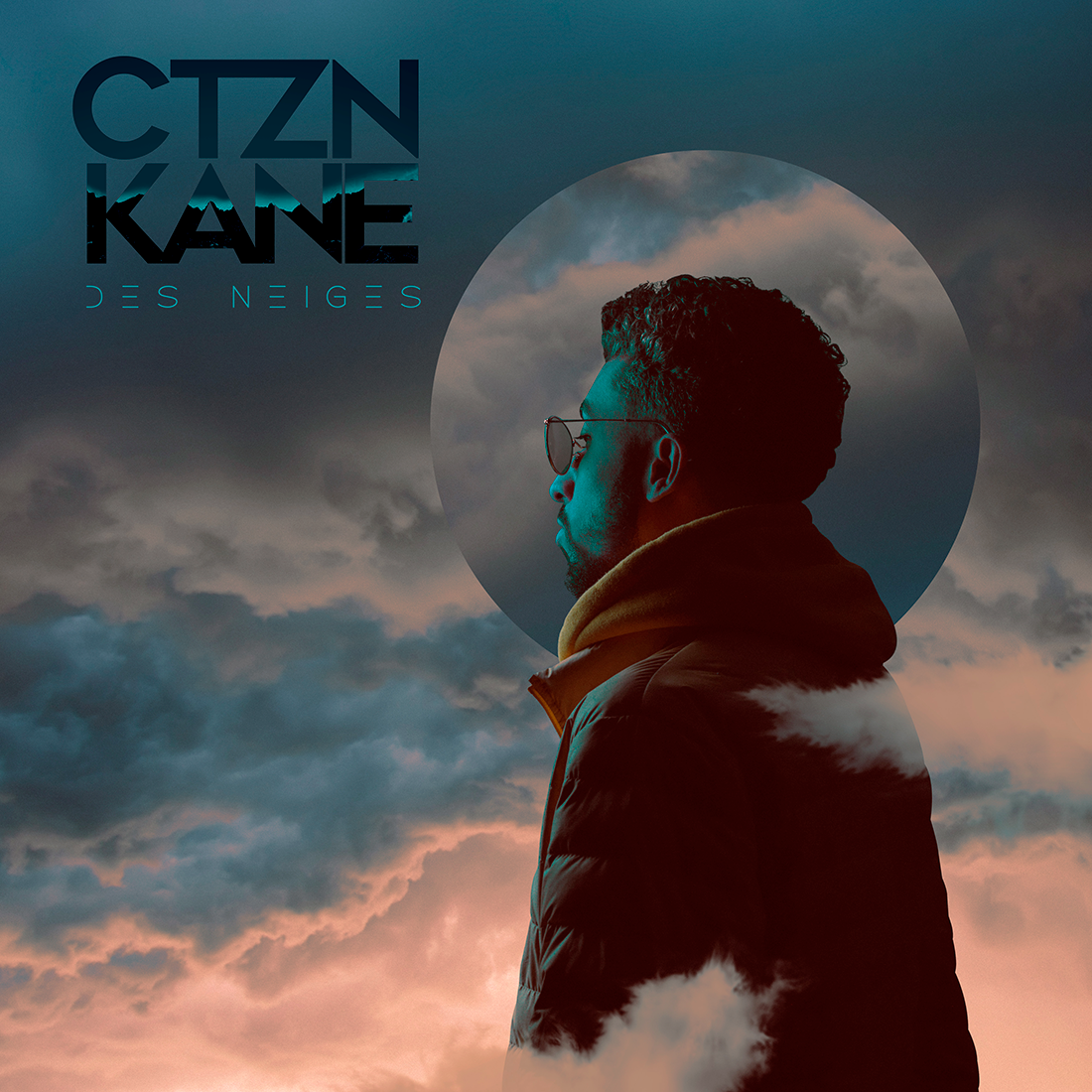 Creative cover for CTZN KANE's EP "des neiges" shot and edited by Matthieu Hoarau
