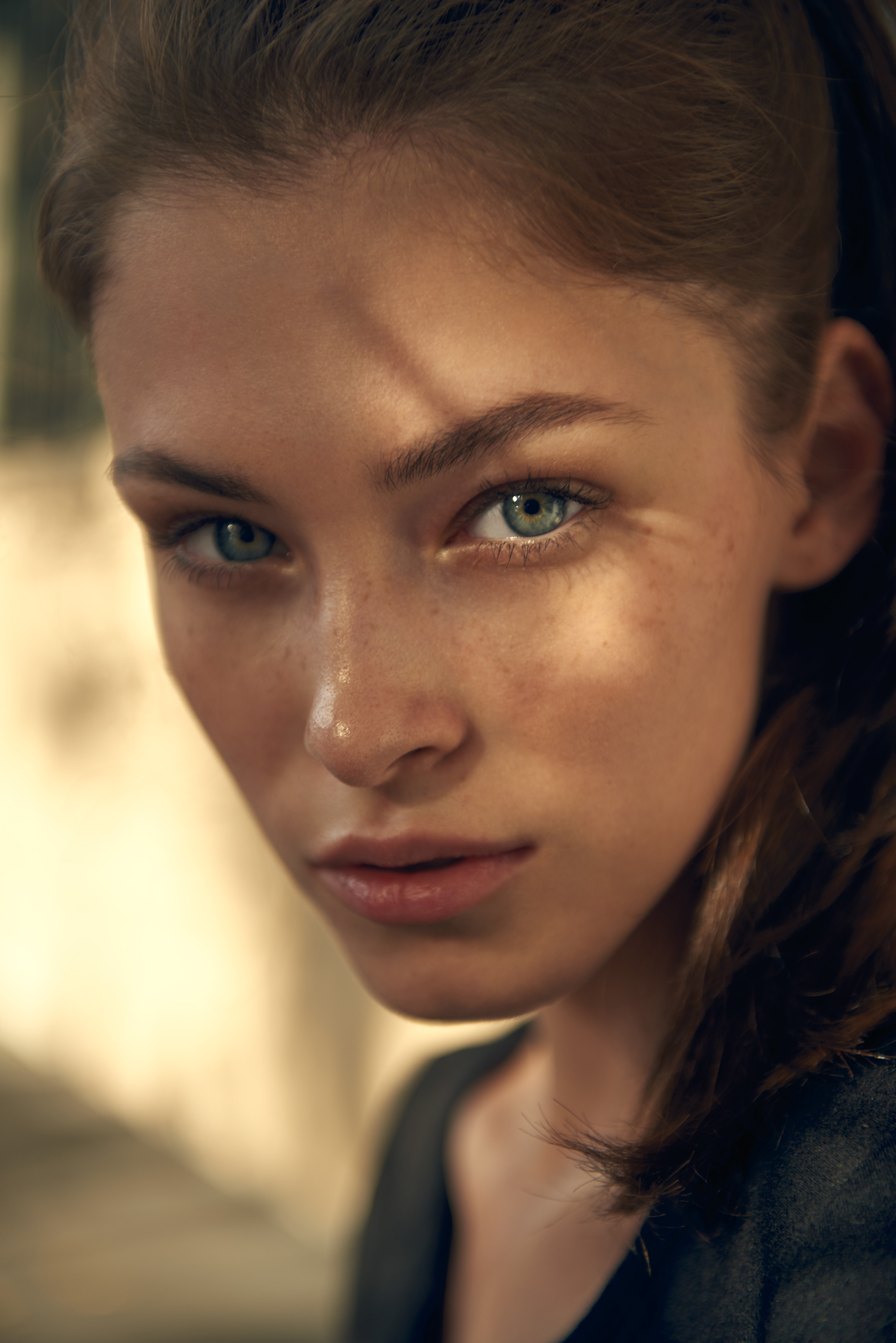 Anastasia, fashion model at Supreme Management Paris agency shot outdoor by Matthieu Hoarau