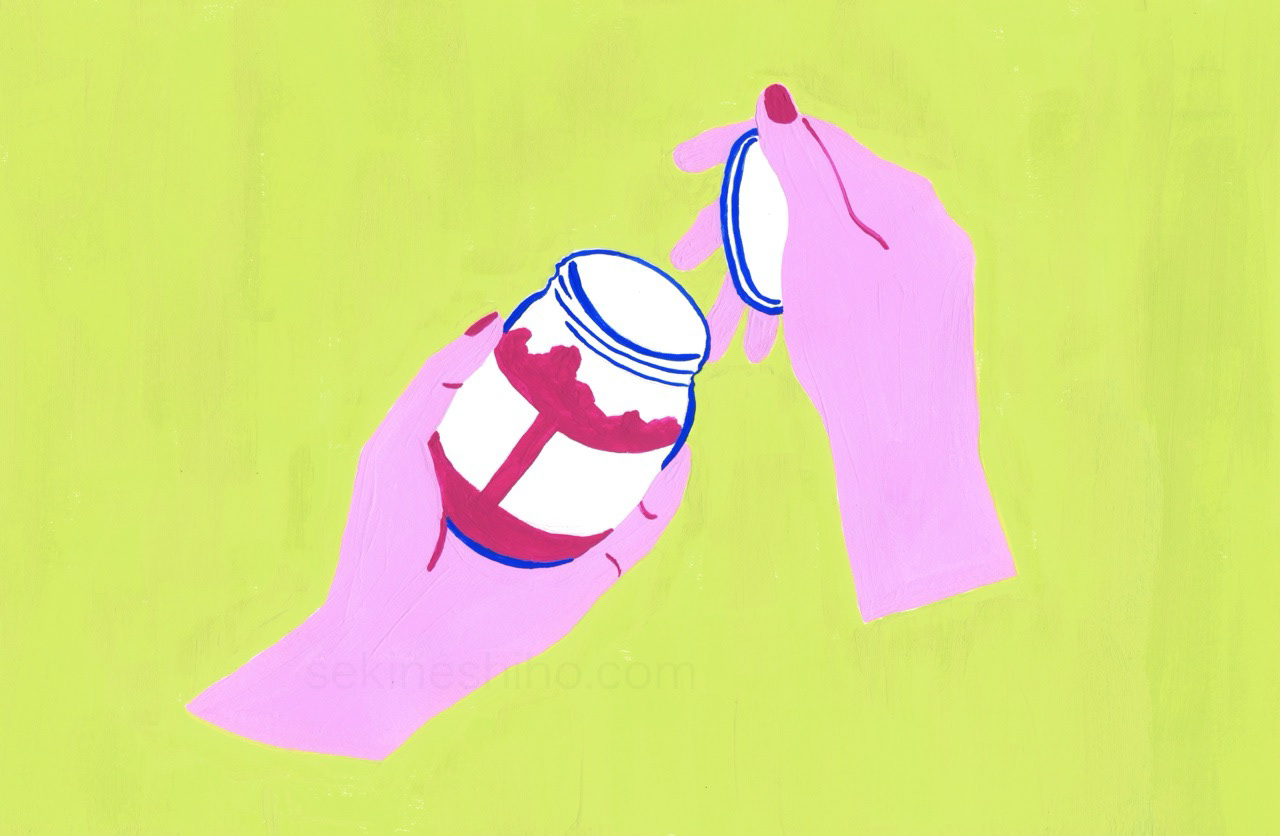 『Open』アクリルガッシュ