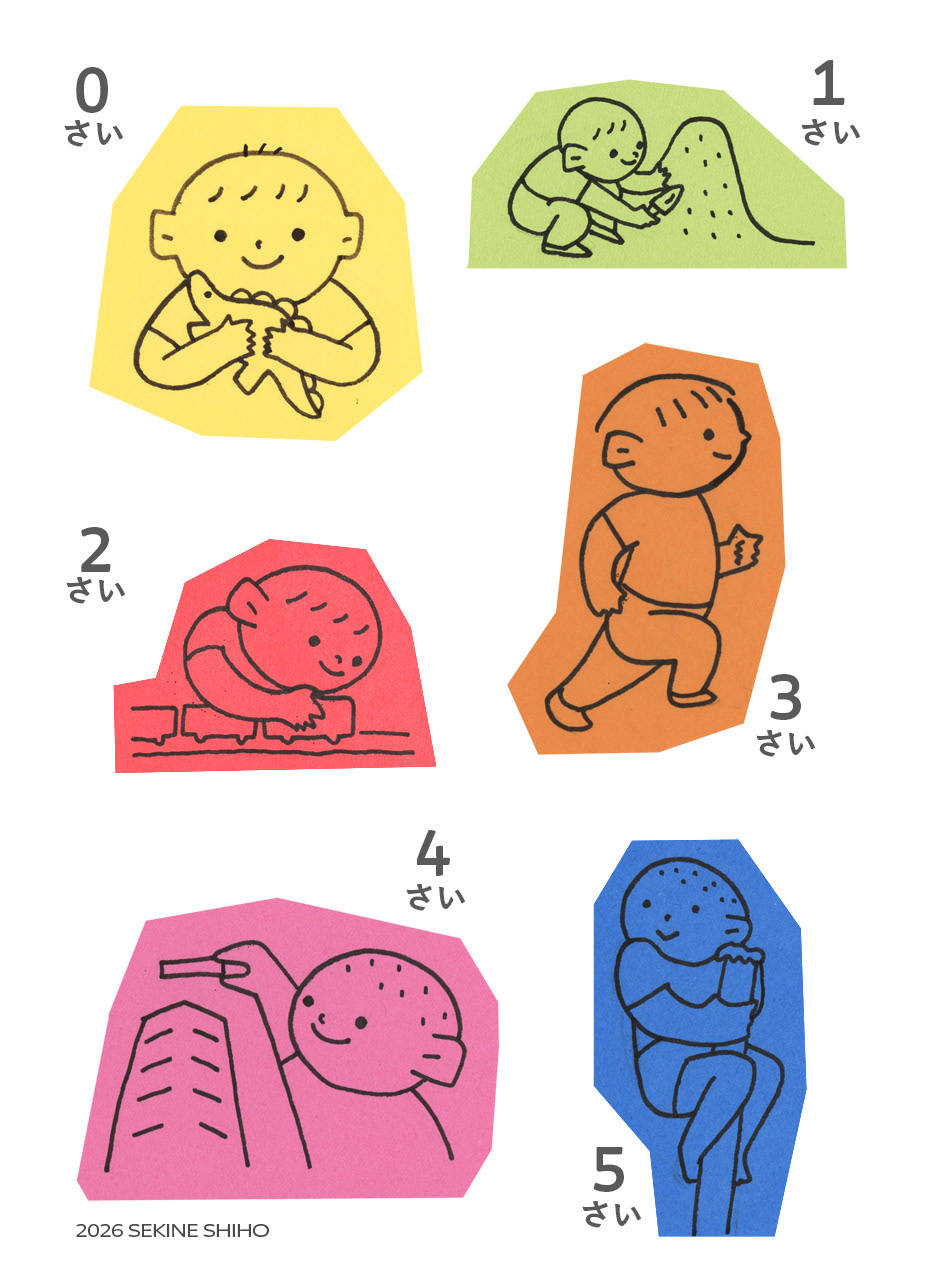 『保育園の6年間』マーカーで制作