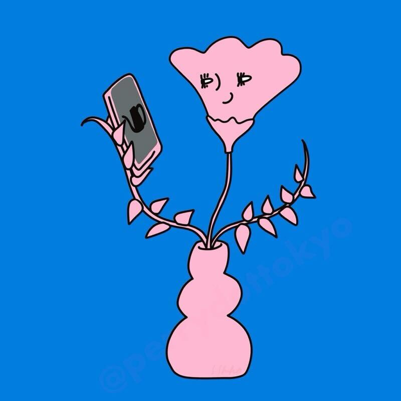 『スマホと自然』