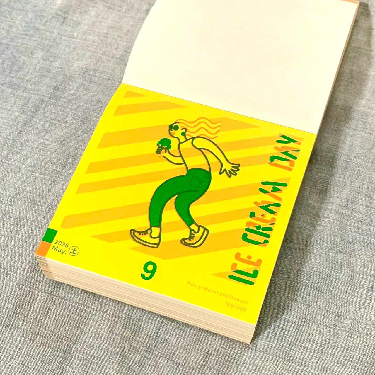 レトロ印刷 日めくりカレンダー2026