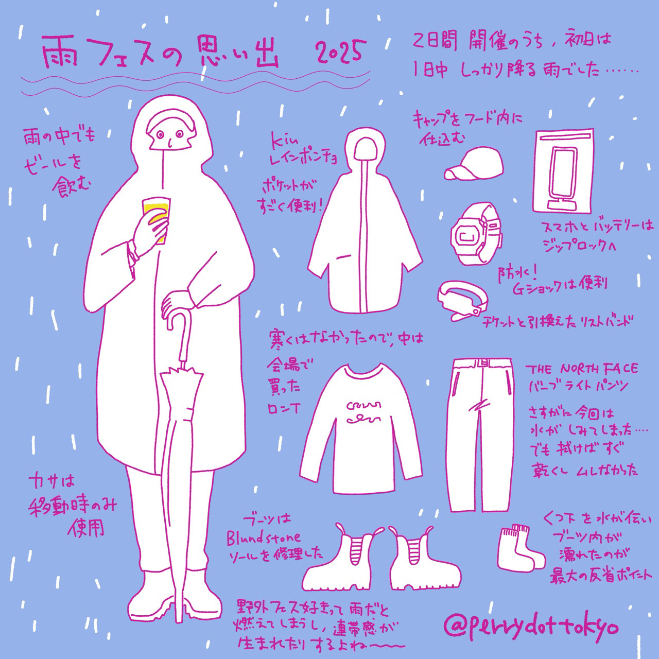 雨のフェスレポート