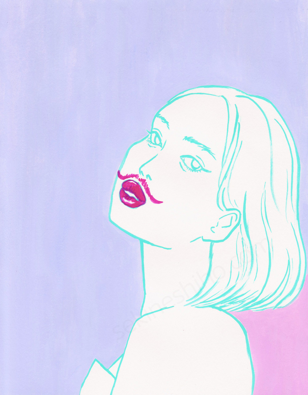 『Mustache』Inktober2025