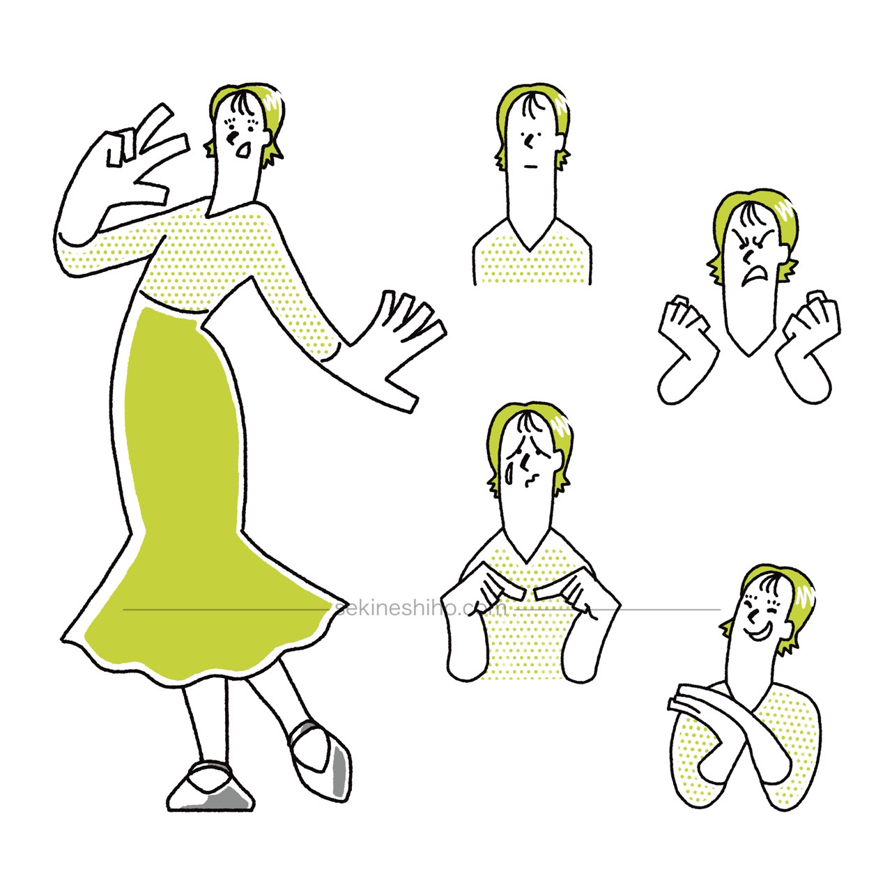 キャラクター化似顔絵