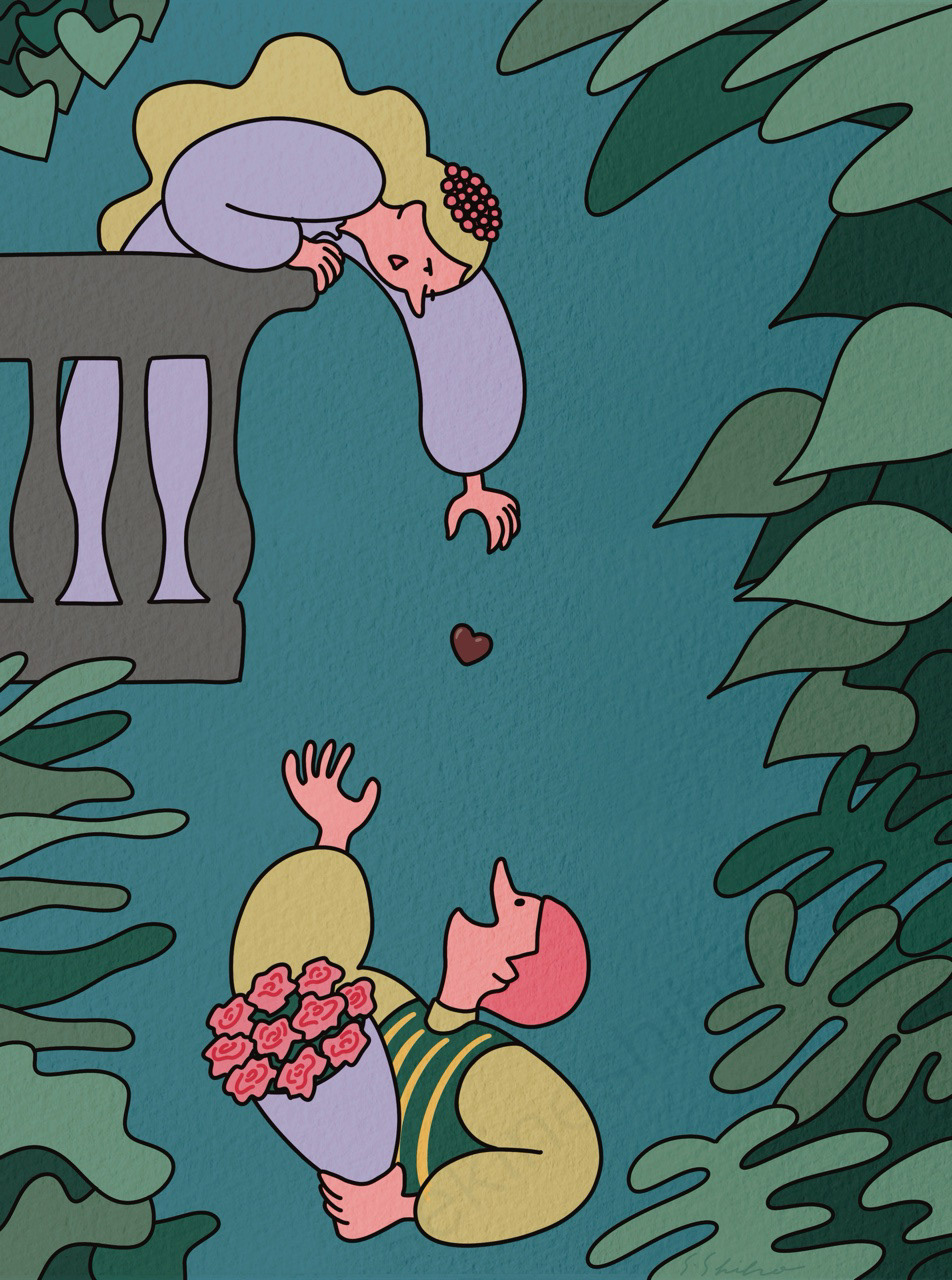 バレンタインデーのロミオとジュリエット