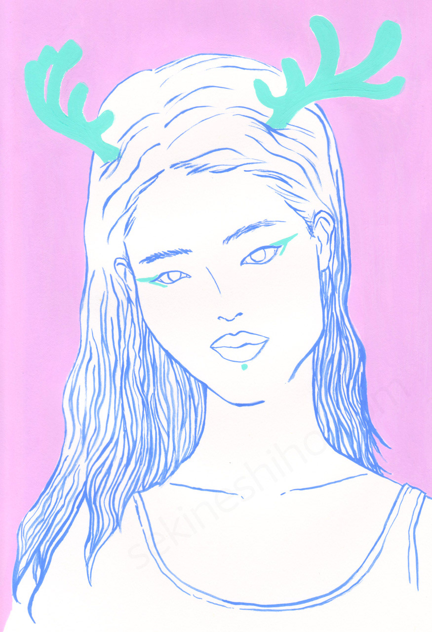 『Deer』Inktober2025