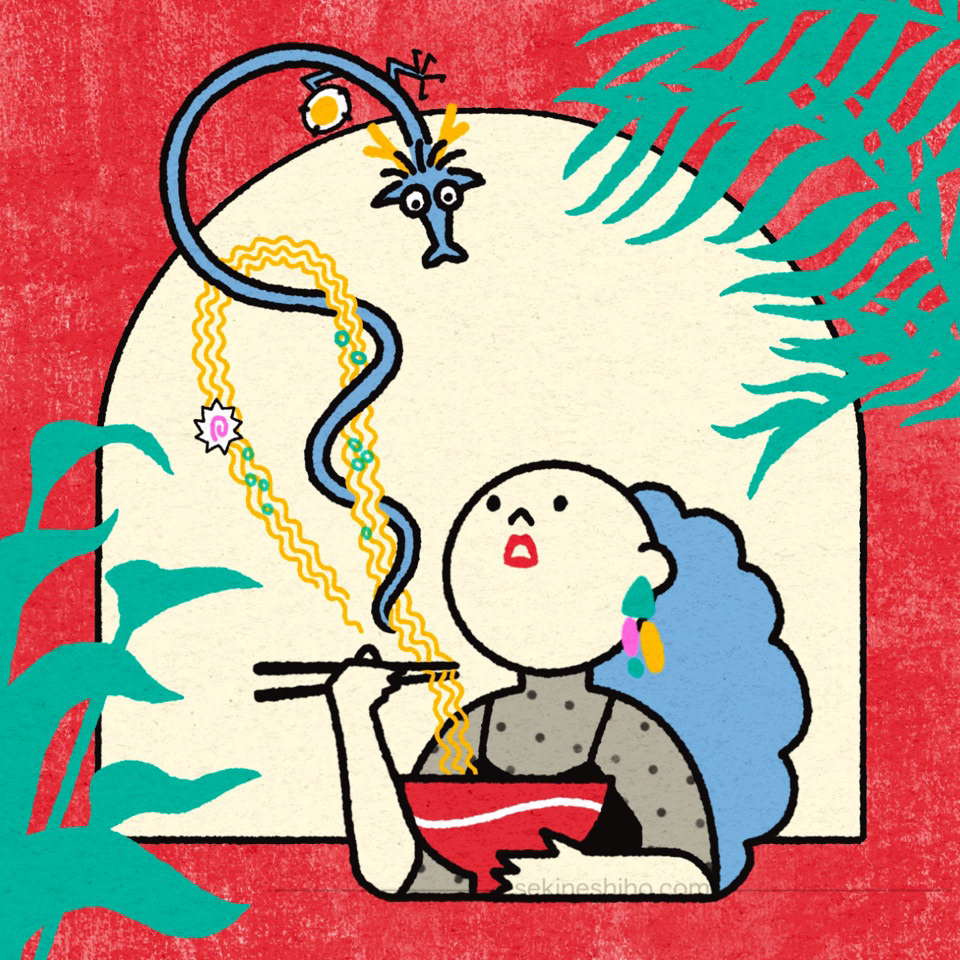 カレンダー用イラスト「ラーメン」