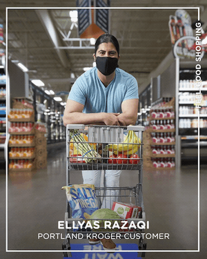 With our latest safety updates, we’re making sure ELLYAS feels good shopping at his local Kroger, and you can too.