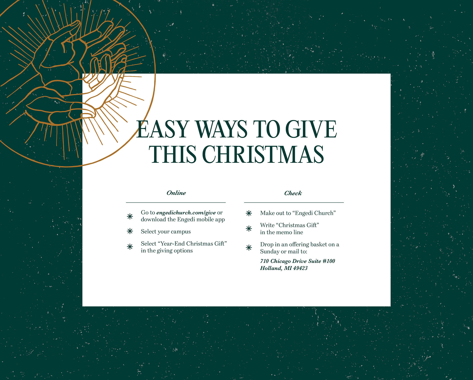 Year-End Giving Booklet Page