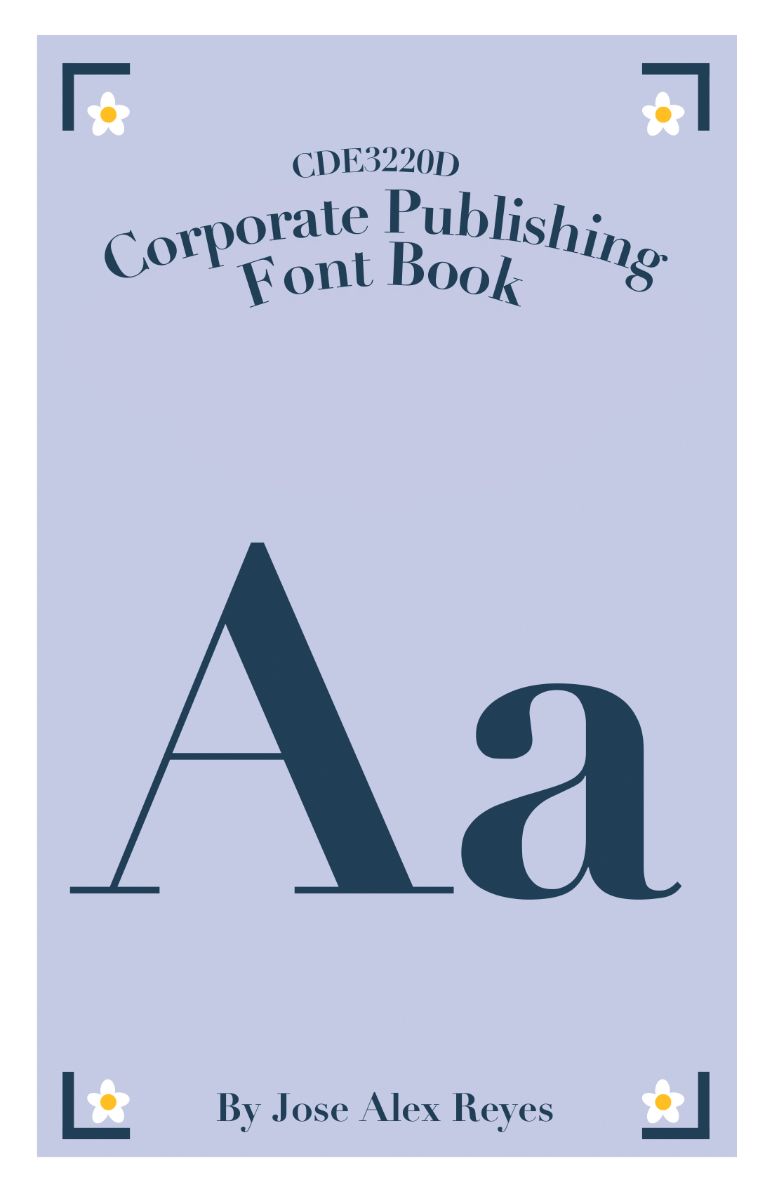 Front cover of the Font Booklet