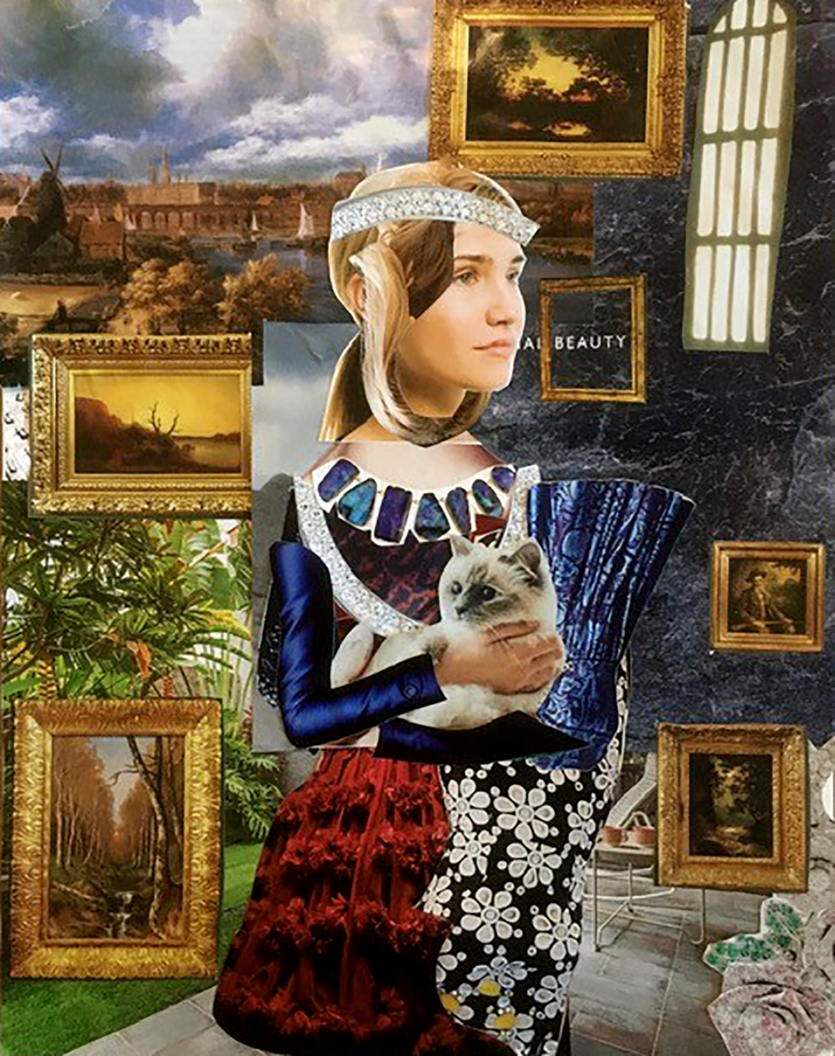 James Lo | Imaging andTransforming Project | A Reinterpretation of Da Vinci's "Lady with an Ermine." (1489)