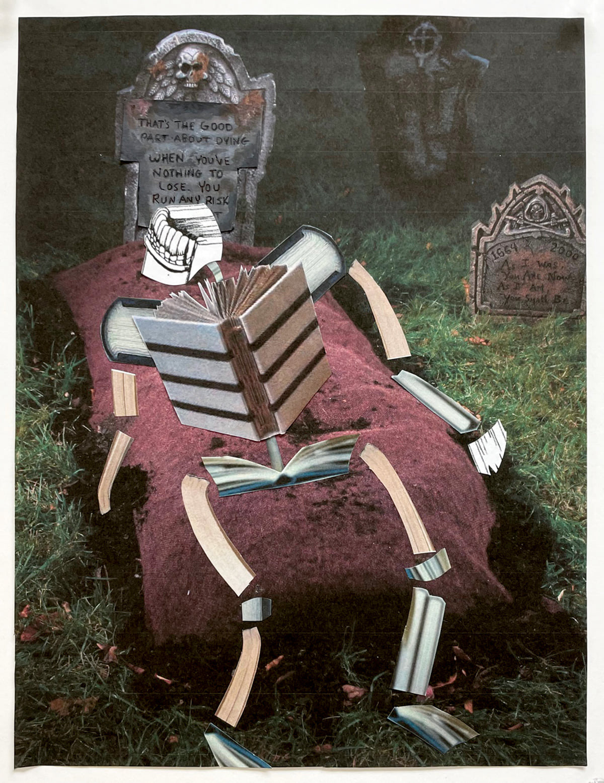 Lexi Draper | Analogy Project | Random Two-Word/Phrase Prompts: Skeleton and Books