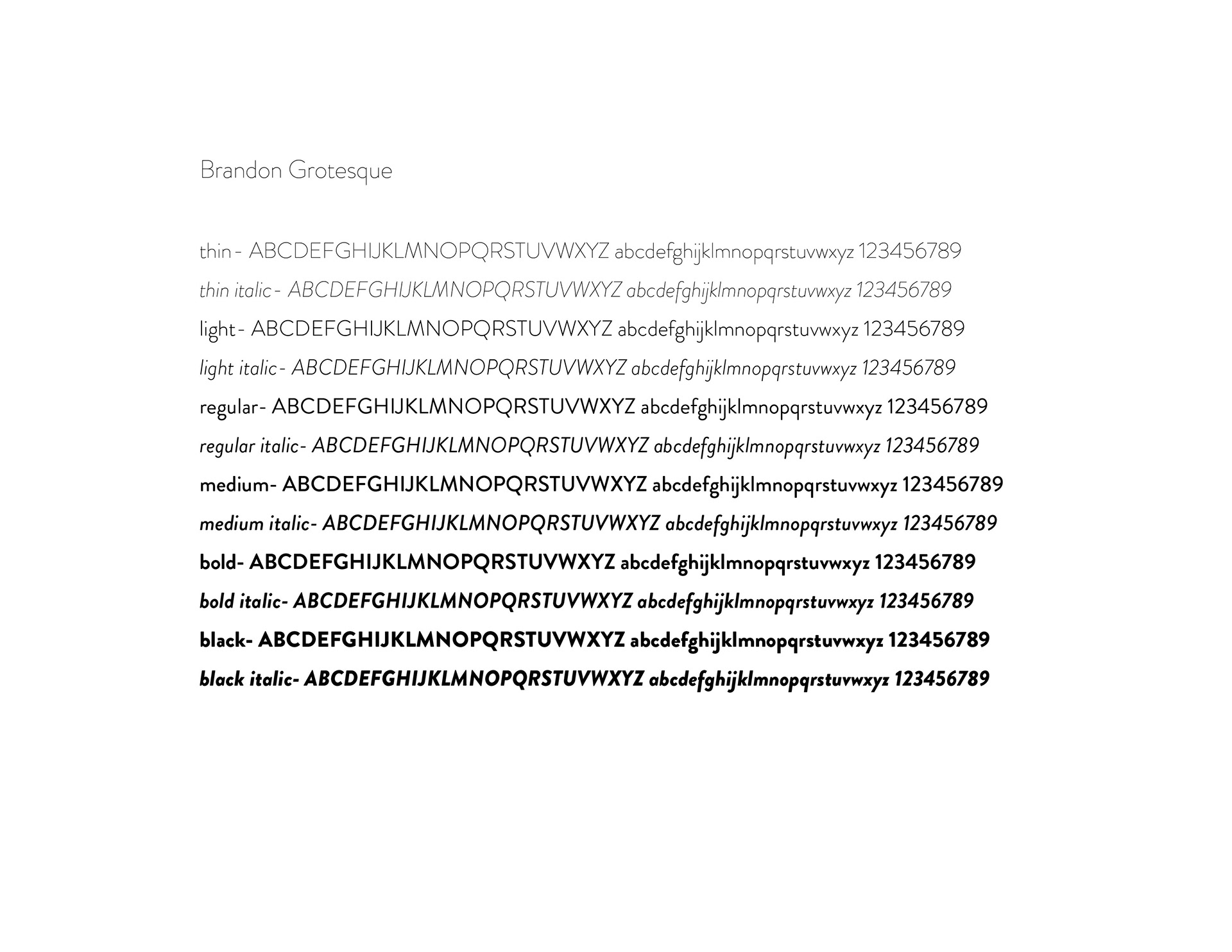 Font Family