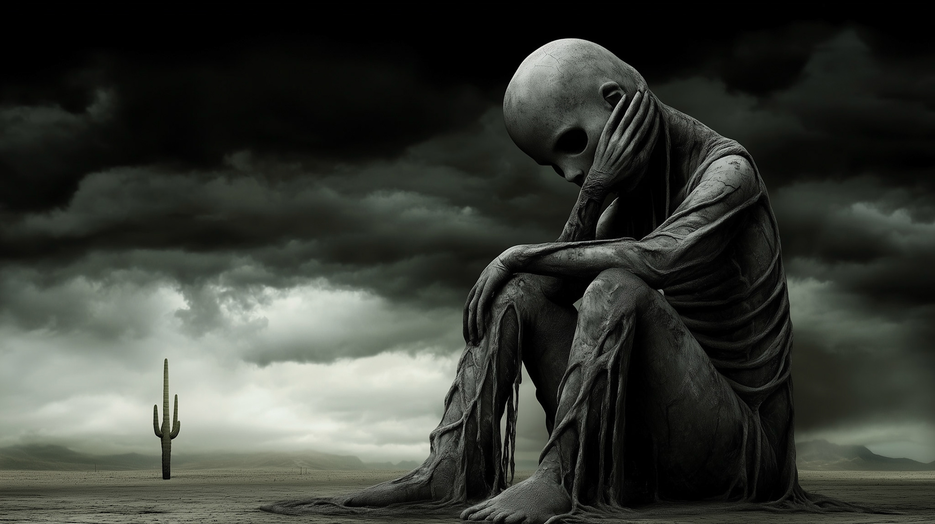 Baby, cactus, storm, surreal image --chaos 30 --ar 16:9 --profile 9l757yu --stylize 500 --v 6.1 Job ID: 763eb24b-2df2-4b3a-8fa9-c011442e51e4