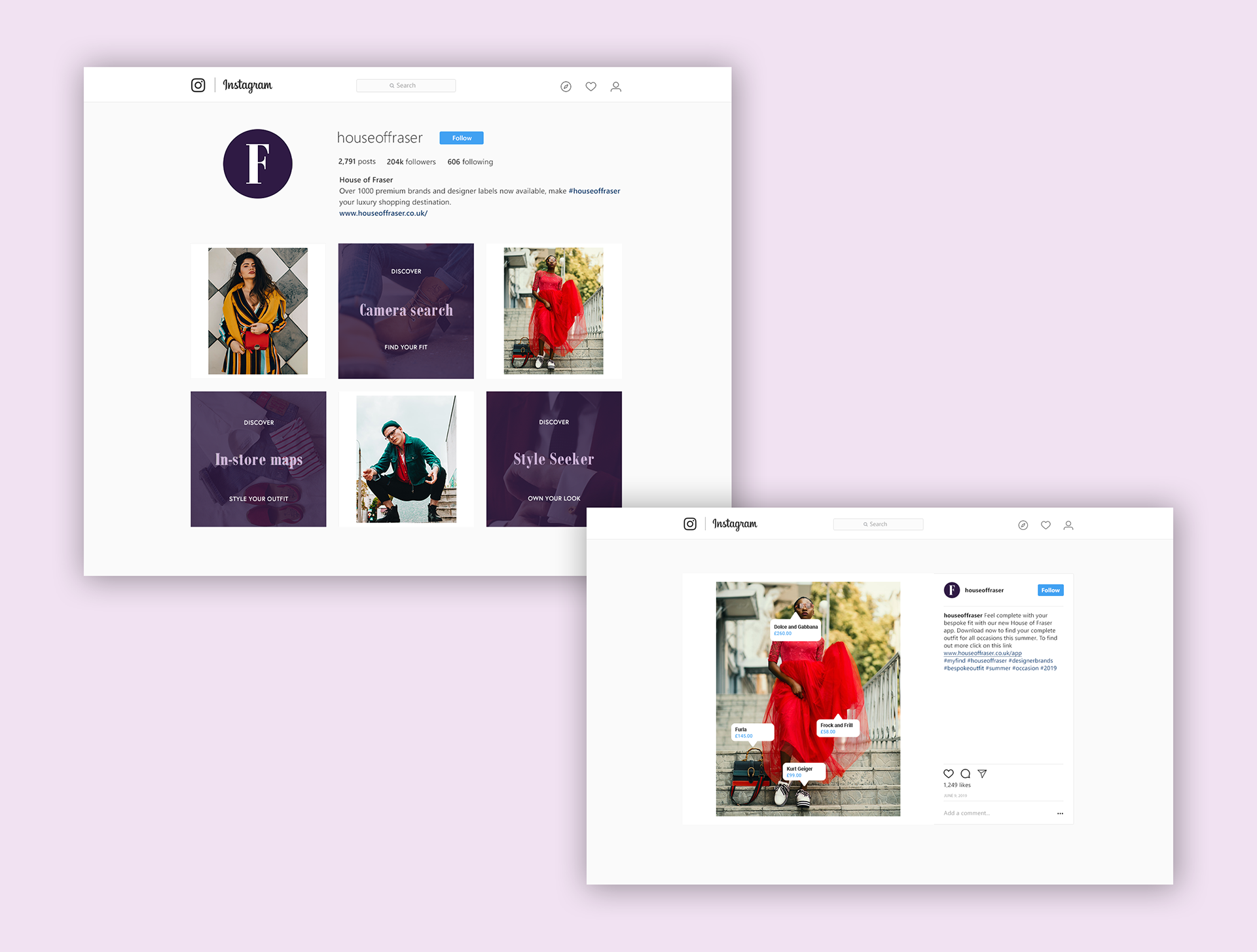 Instagram page