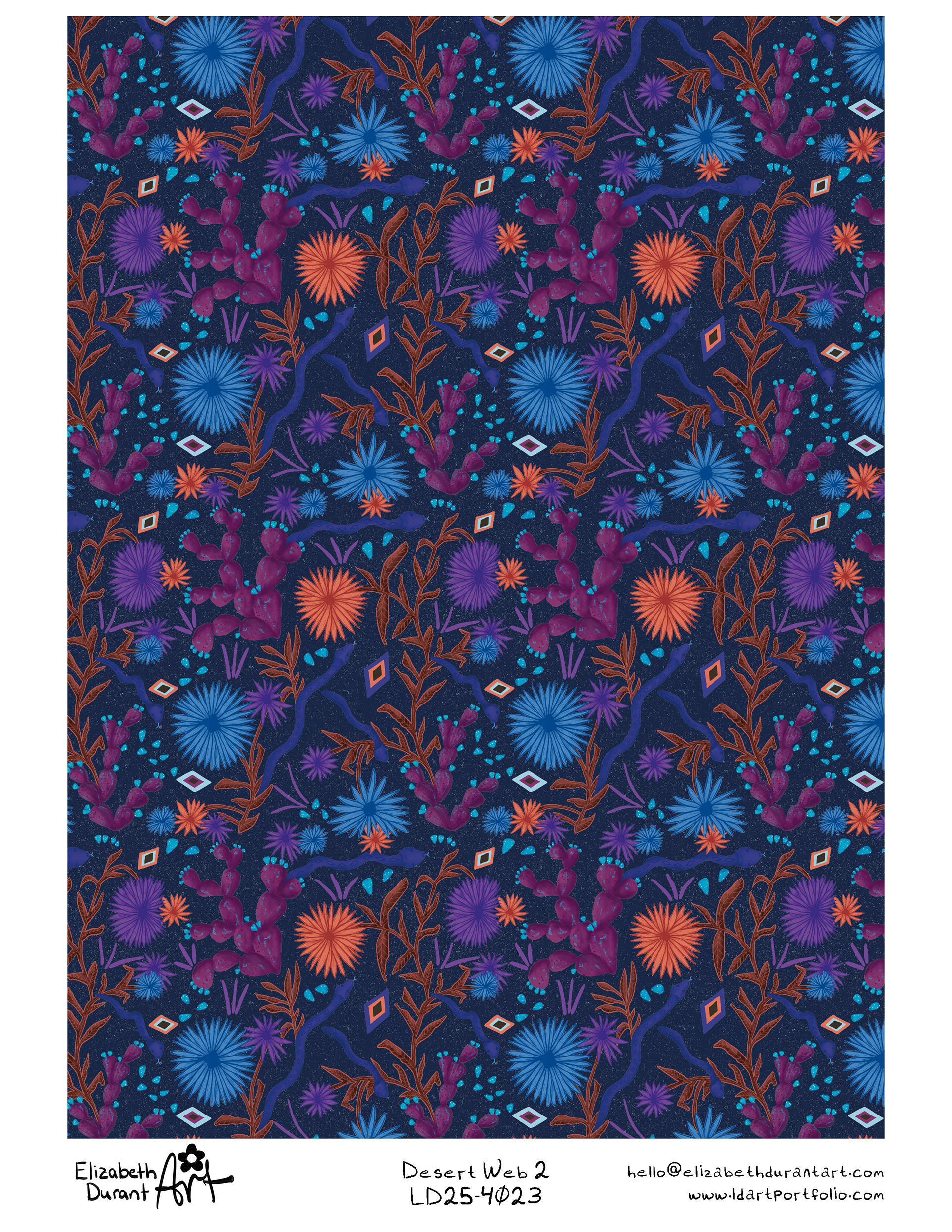 Desert Web offers depth, texture, and color complexity, making it ideal for premium products such as bedding, wallpaper, home textiles, puzzles, and high-end stationery collections.