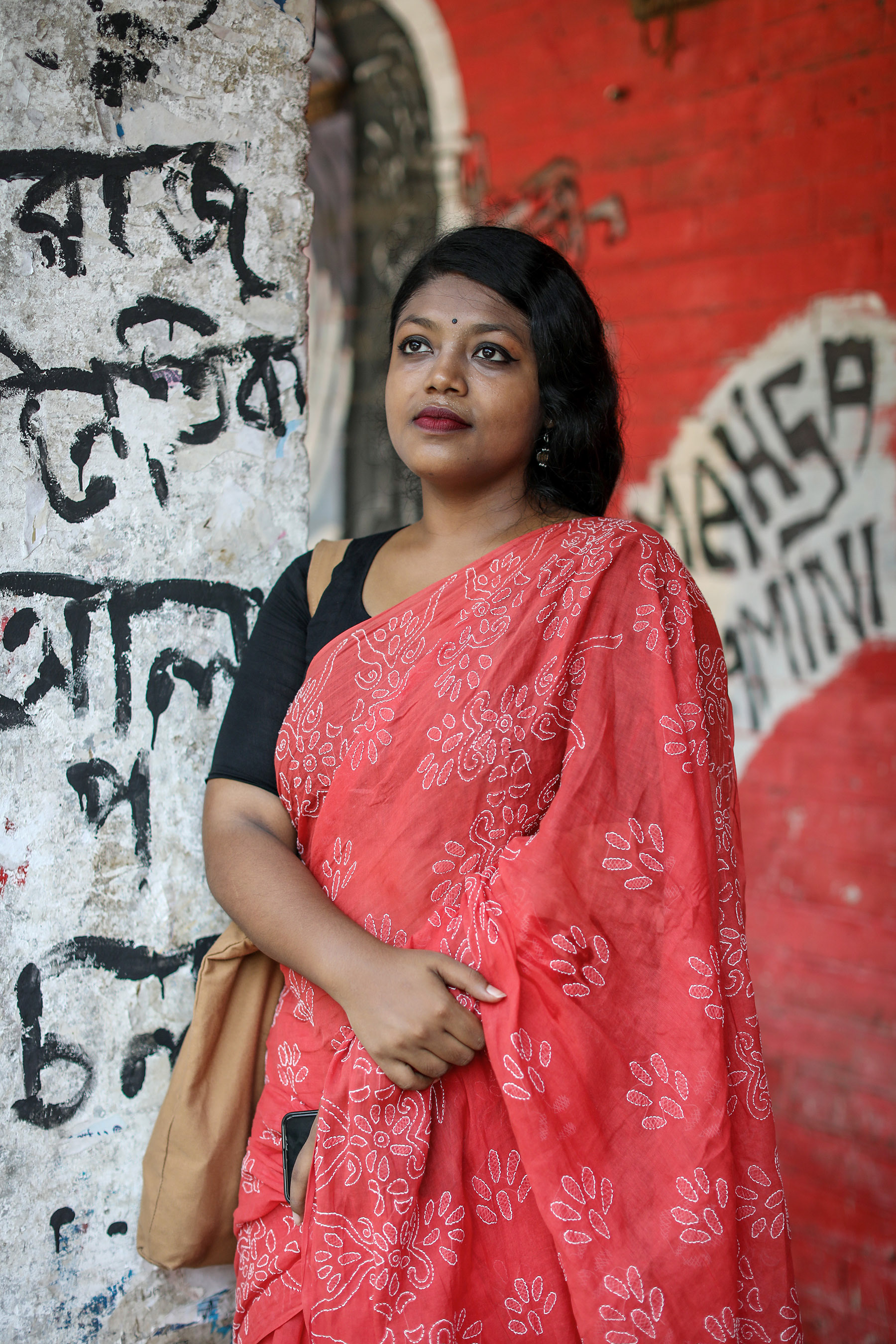 Nusrat Tabassum in Dhaka.