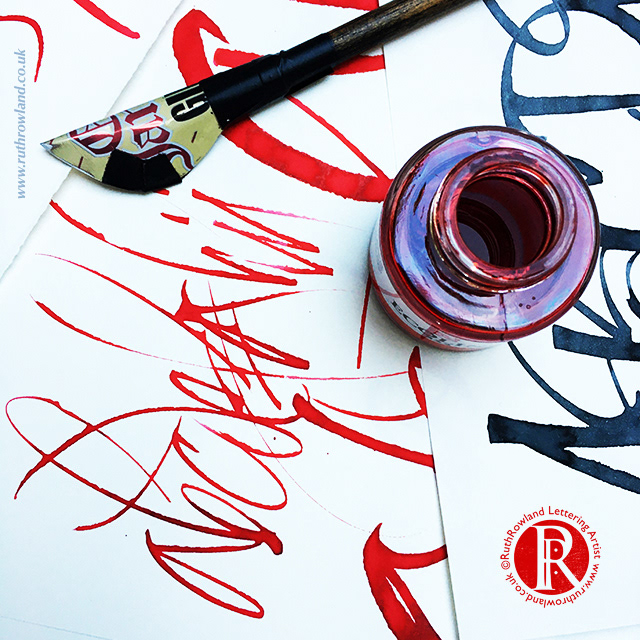 Angling the Cola Pen for Line Variation: Fine