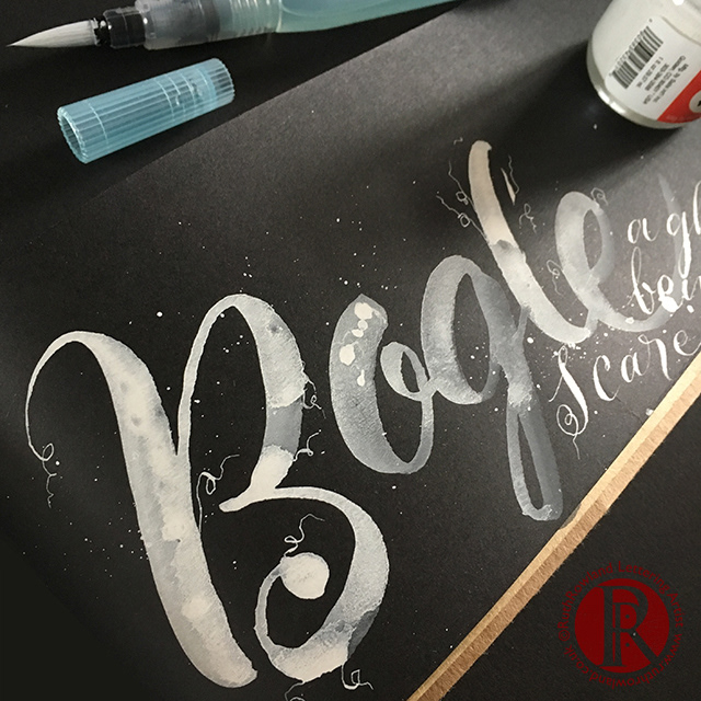 ©Ruth Rowland Lettering Artist & Illustrator - Harry Potter Lettering Sketchbook: Bogle Page